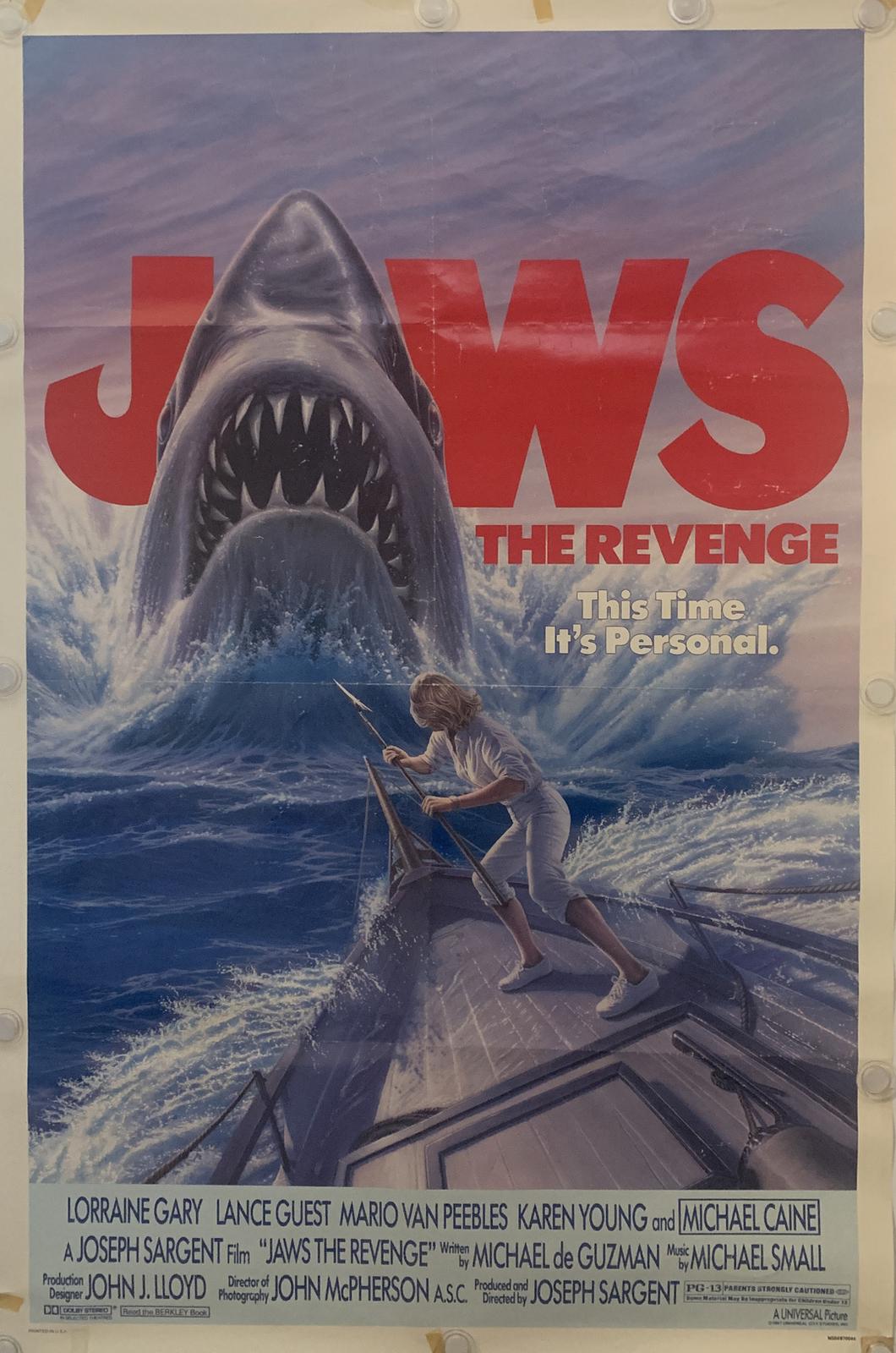 JAWS THE REVENGE Original One Sheet Movie Poster 1987 