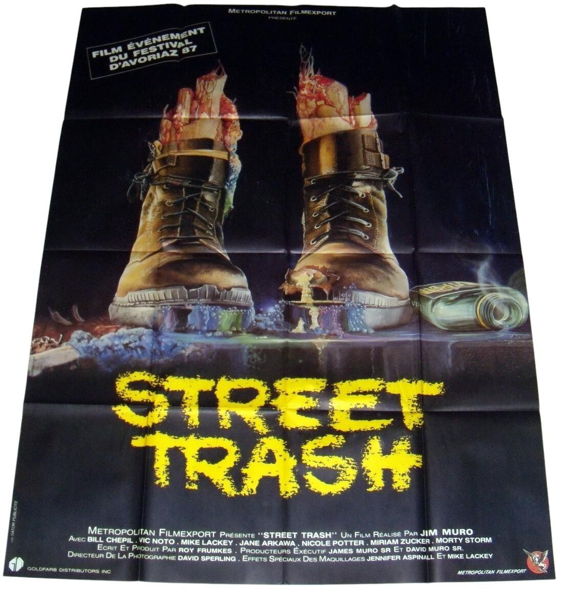 STREET TRASH Horror 1980s Trash Gore LARGE french POSTER