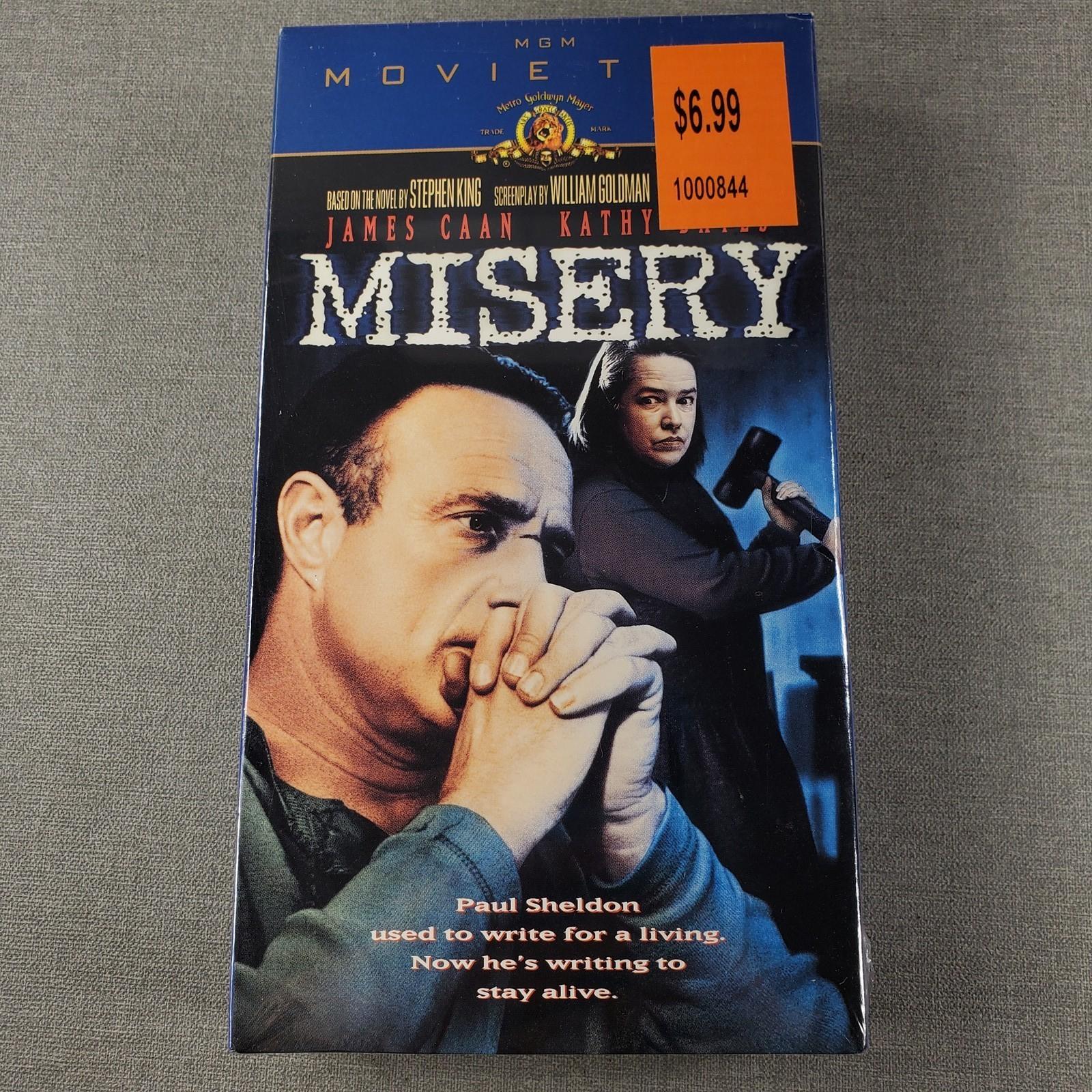Misery VHS 1990 Psychological Thriller Original Release MGM Home Entertainment