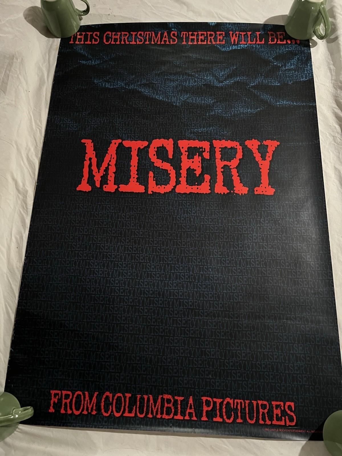 MISERY - 1990 Original 27x40 Rolled Advance Poster - James Caan,  Stephen King