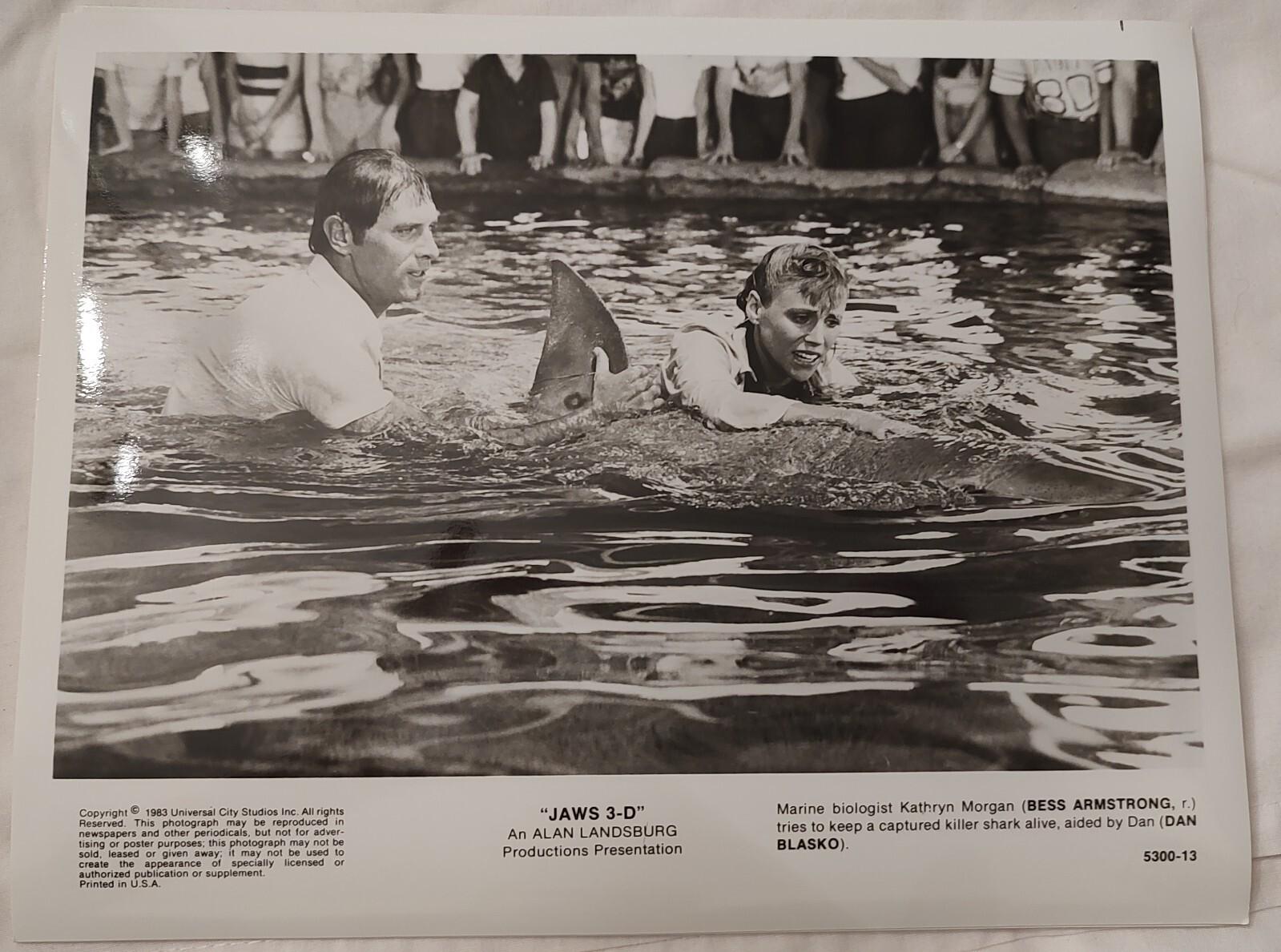 16 Jaws 3-D 1983 Movie  8"X10" Black & White Photos