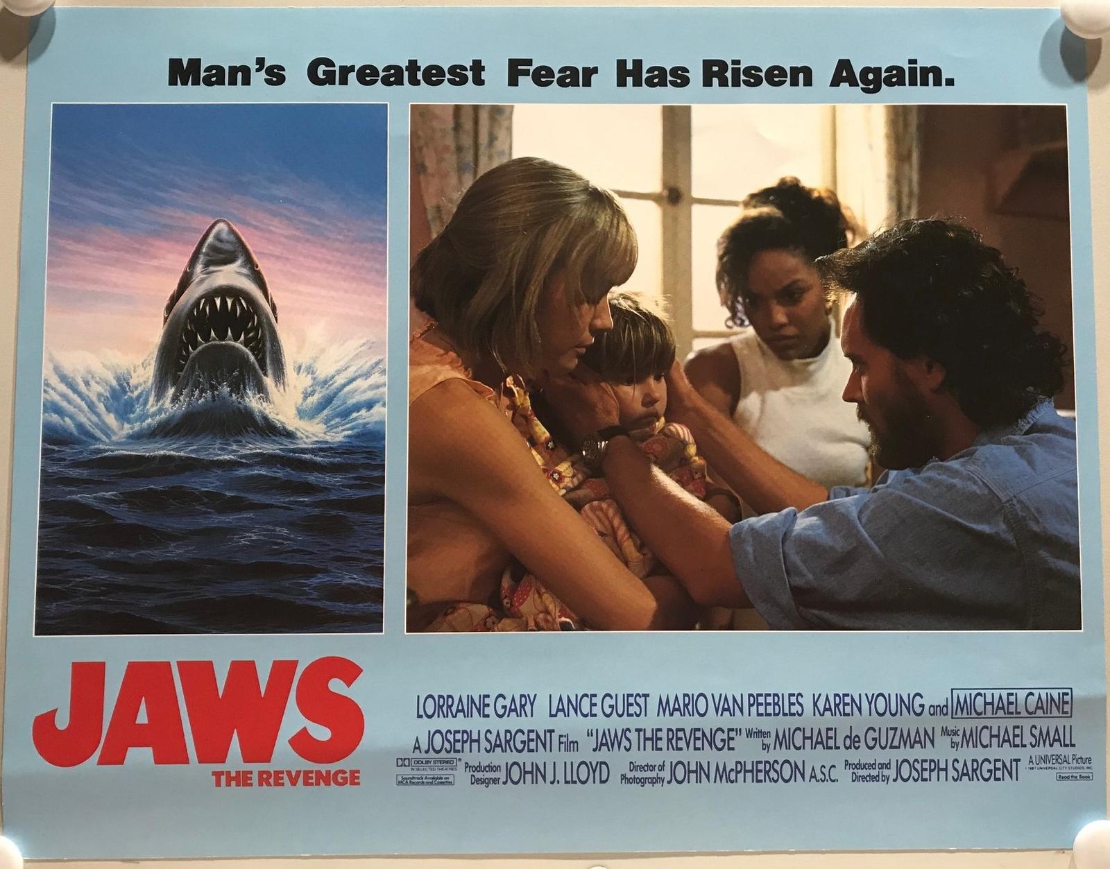 ORIGINAL LOBBY CARD - JAWS: THE REVENGE (c) - 1987 - key card -  Lorraine Gar...