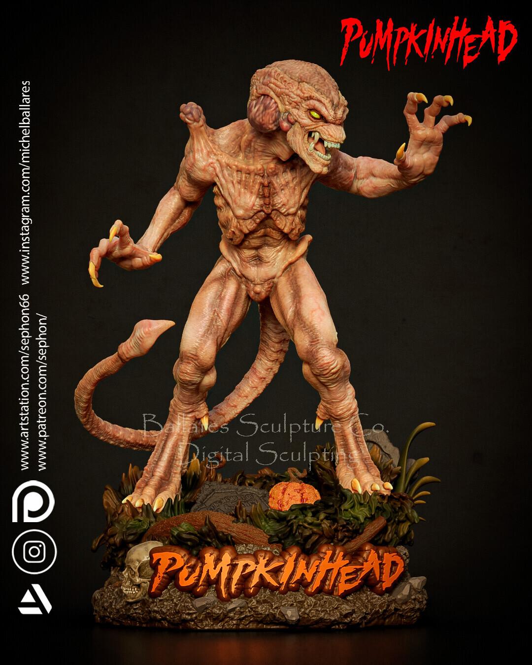 Pumpkinhead Horror Film 3D Print, Unpainted Demon Monster Model Kit