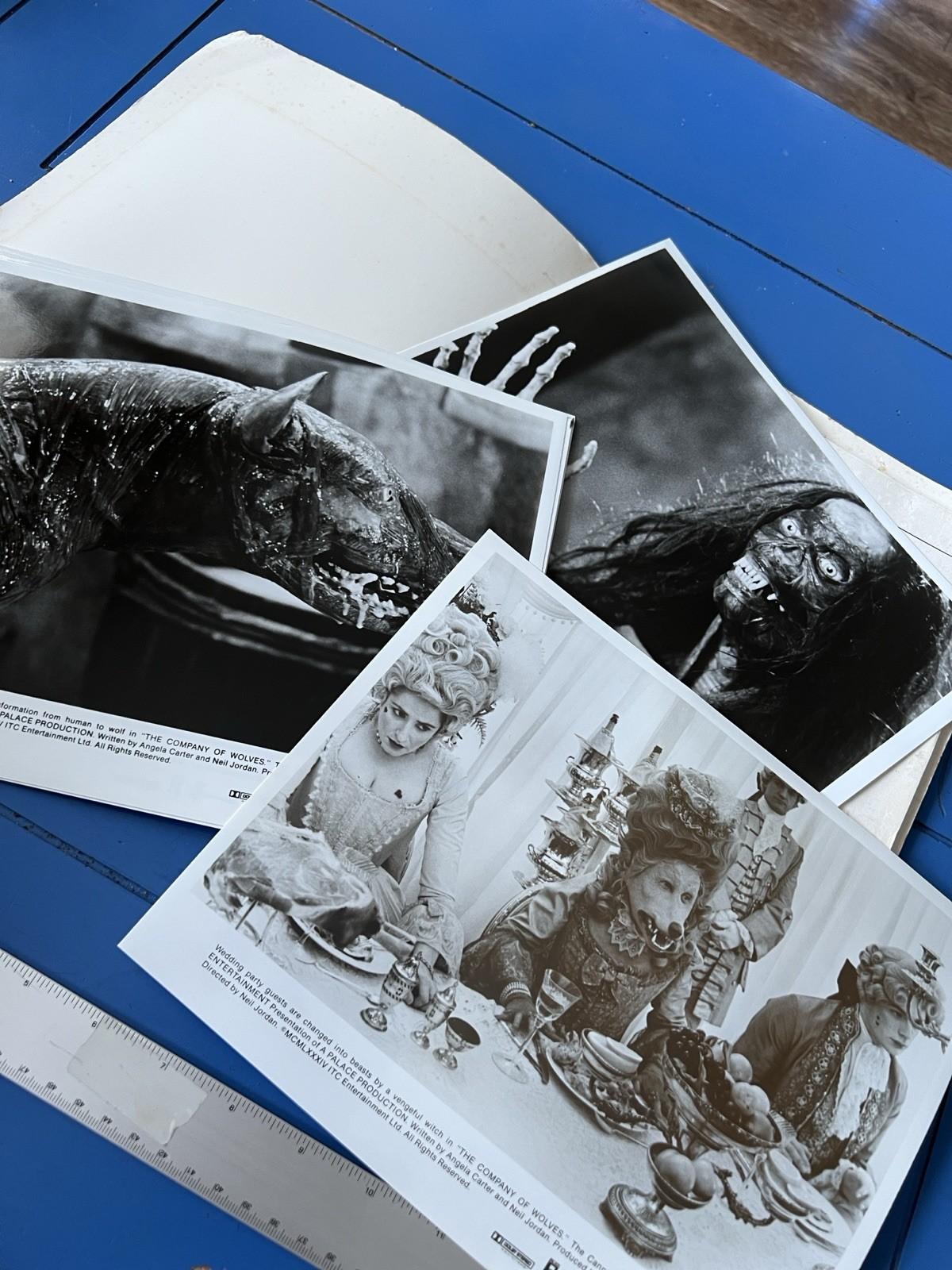 Vintage Fantasy Horror 1984 The Company of Wolves Movie Press Kit & B&W Photos
