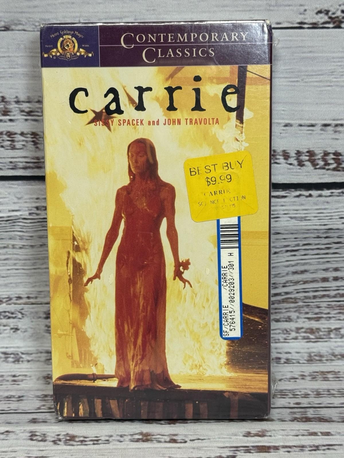 Carrie VHS 1976/1997 MGM / United Artists Video - Stephen King - New and Sealed!