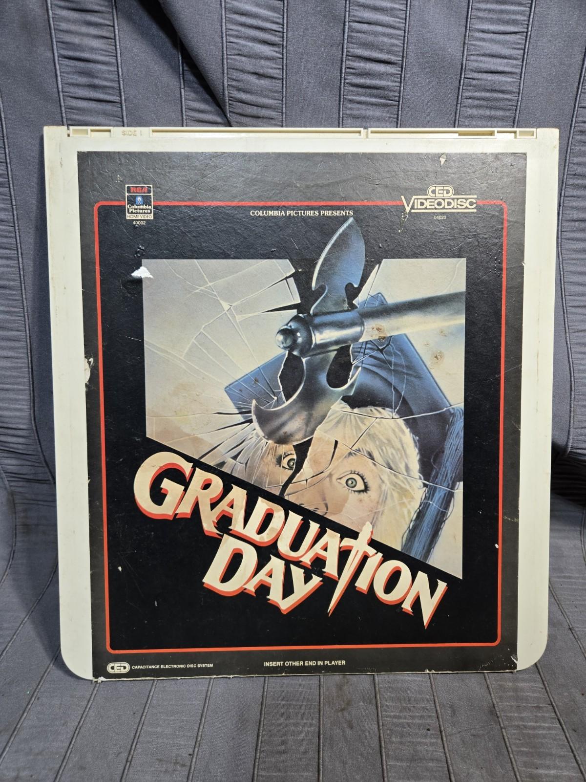 Graduation Day (1981) slasher film Vintage CED Videodisc