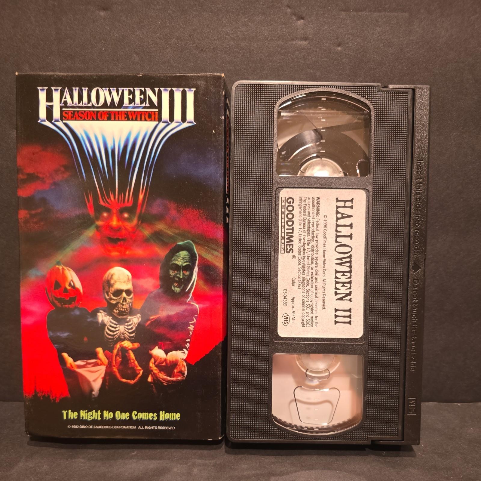 Halloween III: Season of the Witch Horror VHS MCA Rainbow Cover rare #28