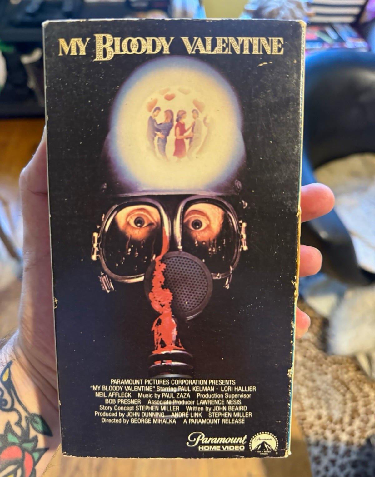 Paramount Home Video My Bloody Valentine VHS 1981 Garefold Box Original RARE
