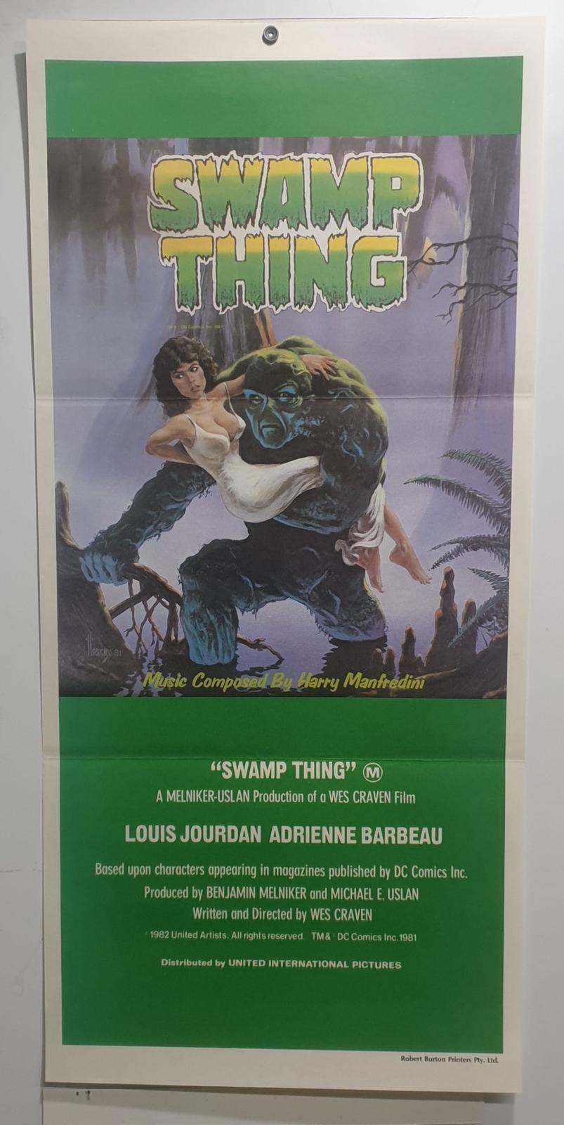 ORIGINAL DAYBILL MOVIE POSTER - SWAMP THING - 1982