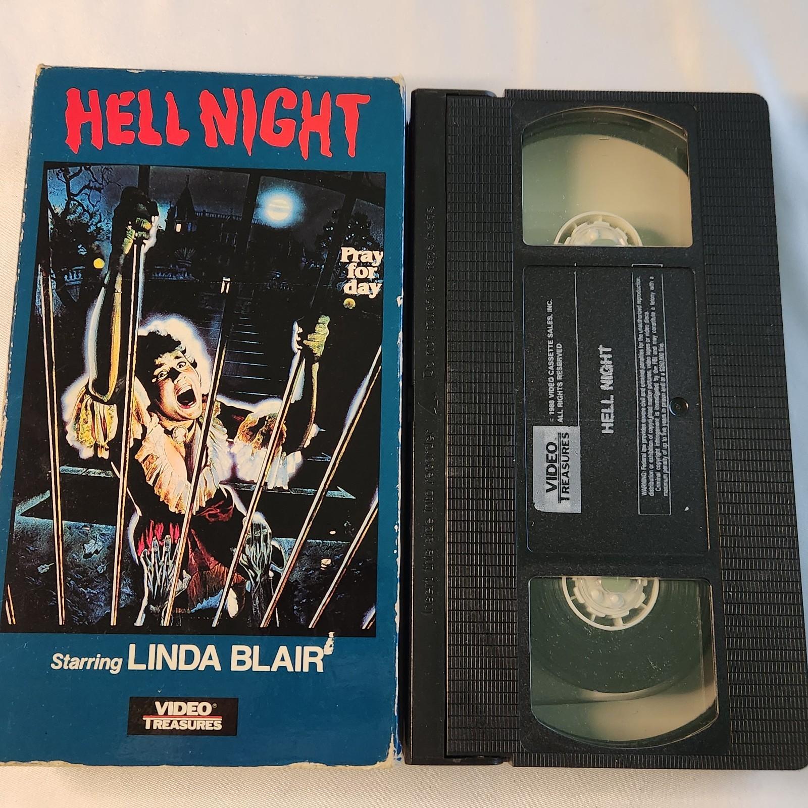 Rare Hell Night Linda Blair Horror Movie VHS VCR Tape