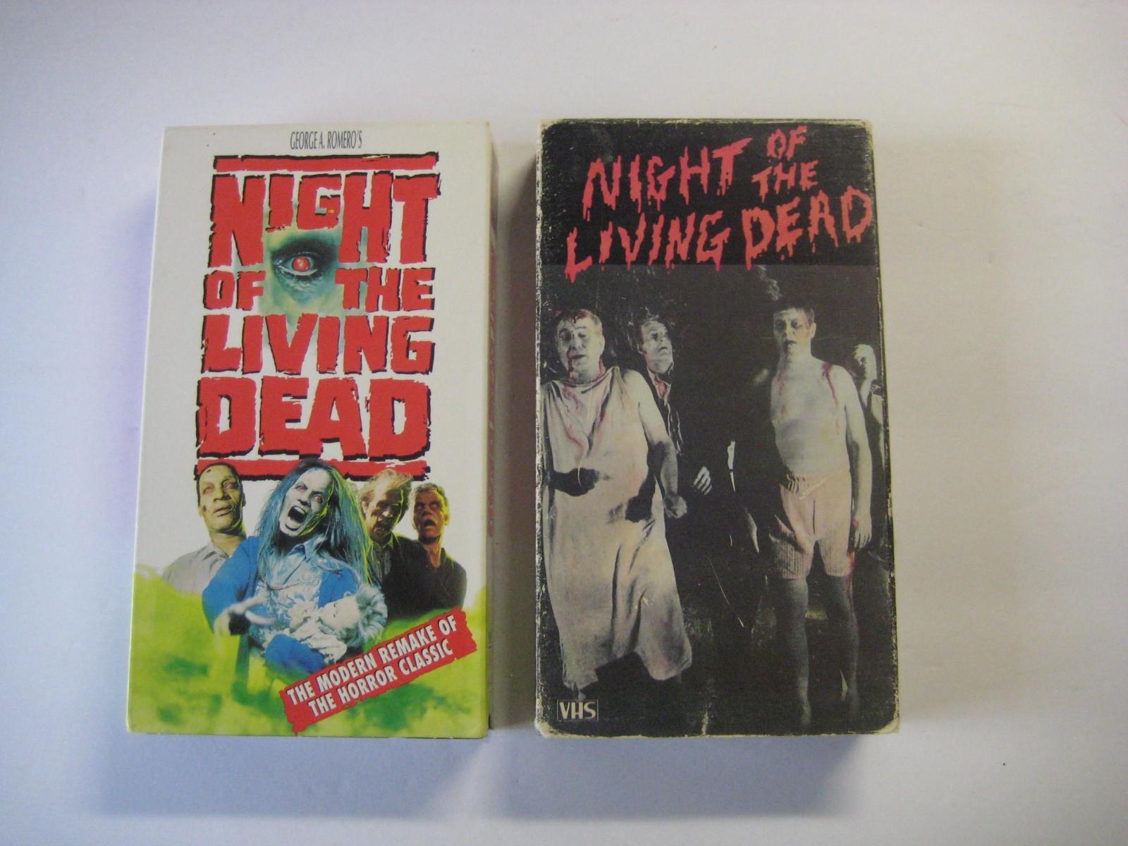 Night of the Living Dead 1990 (VHS, 1990). And original. Lot of 2.