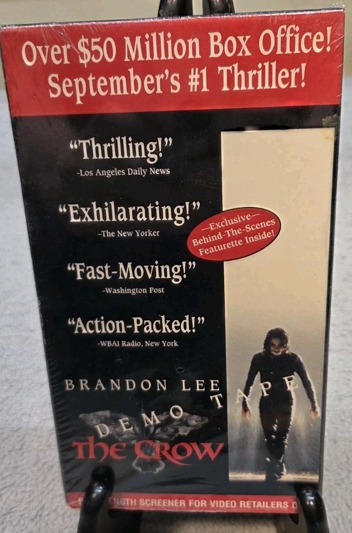 The Crow (VHS 1994 Miramax) Brandon Lee Promo screener Michael Wincott