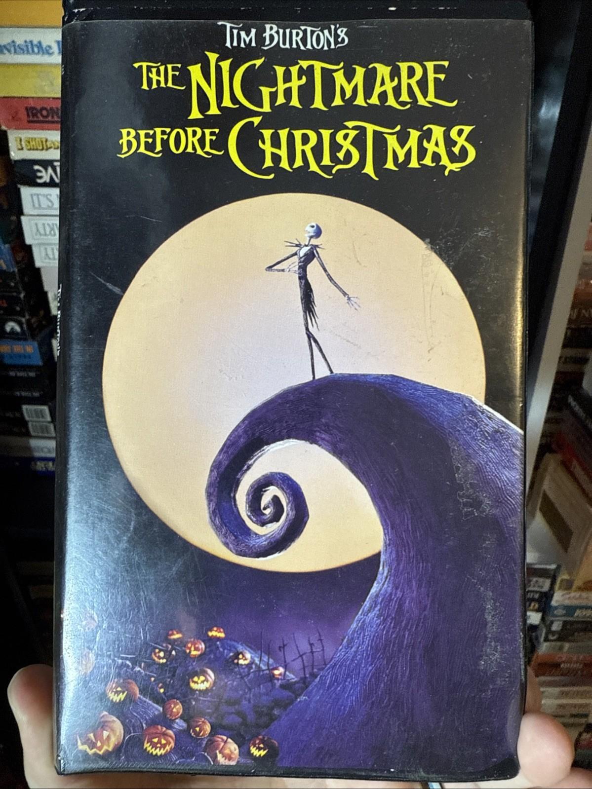 The Nightmare Before Christmas 1993 VHS Rare Original Release NON RENTAL 