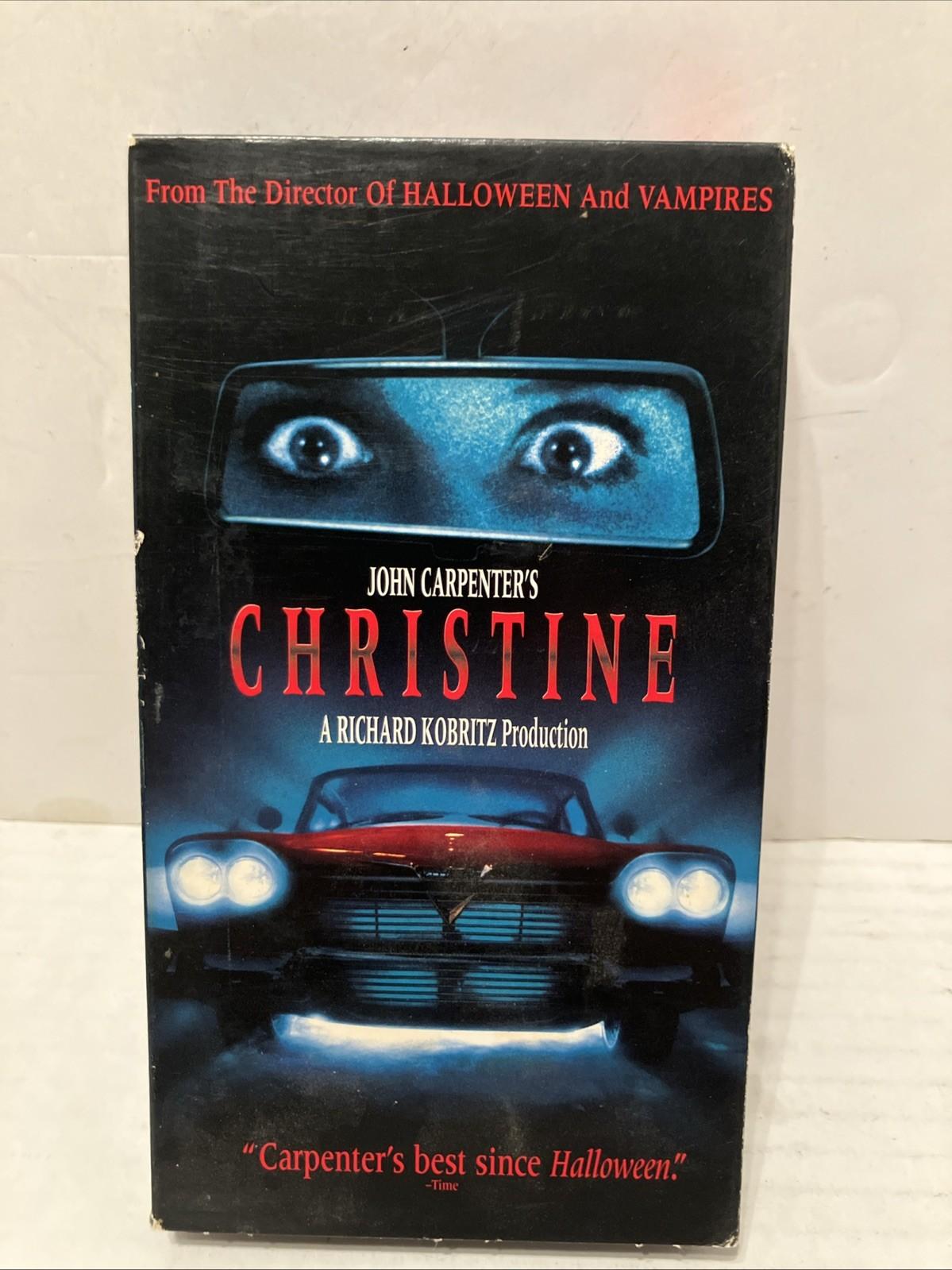 Vintage CHRISTINE horror VHS Slasher John Carpenters 1983 Film -1999 VHS Used