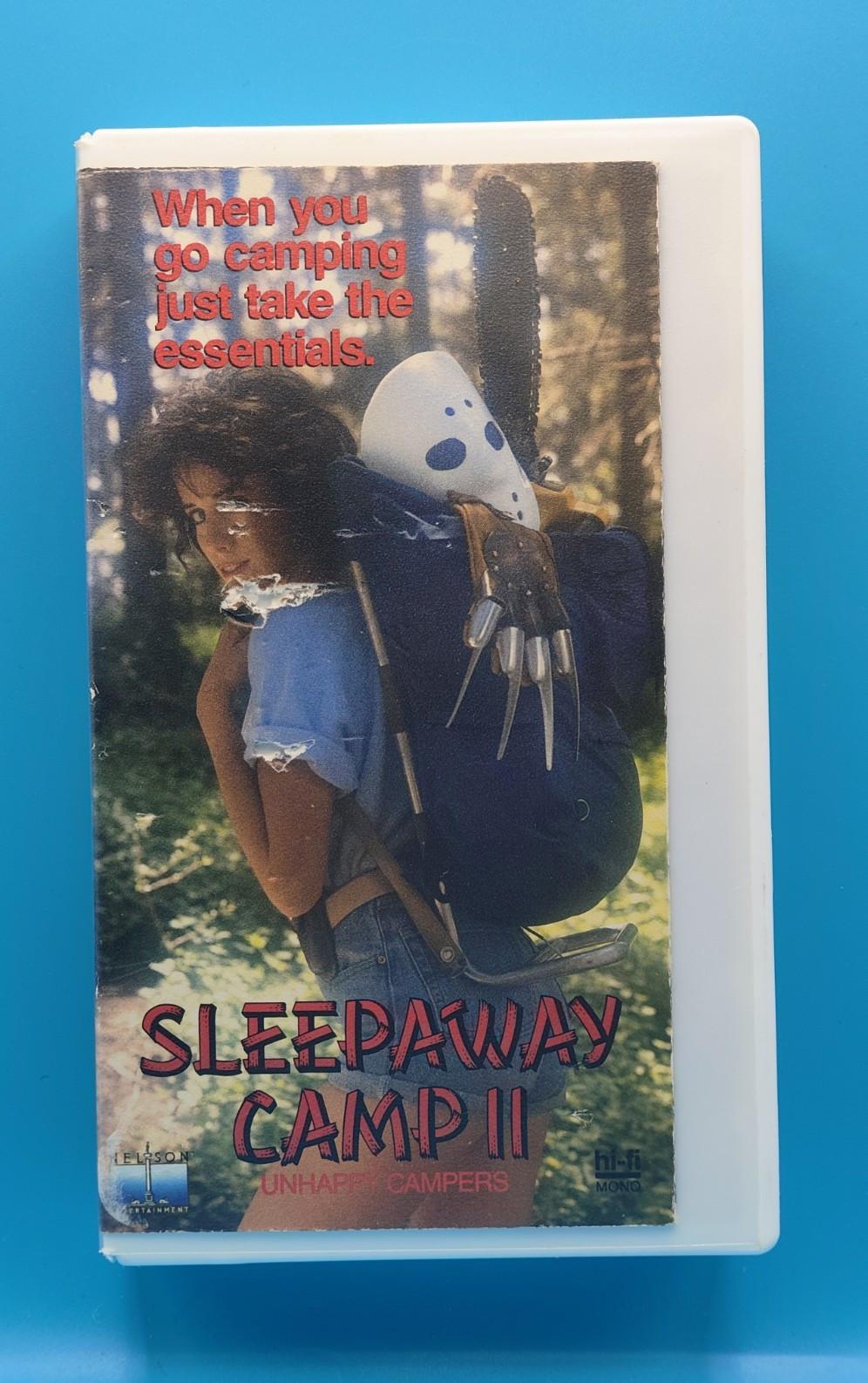 Sleepaway Camp II: Unhappy Campers VHS NTSC R 1988 Horror - Former Rental