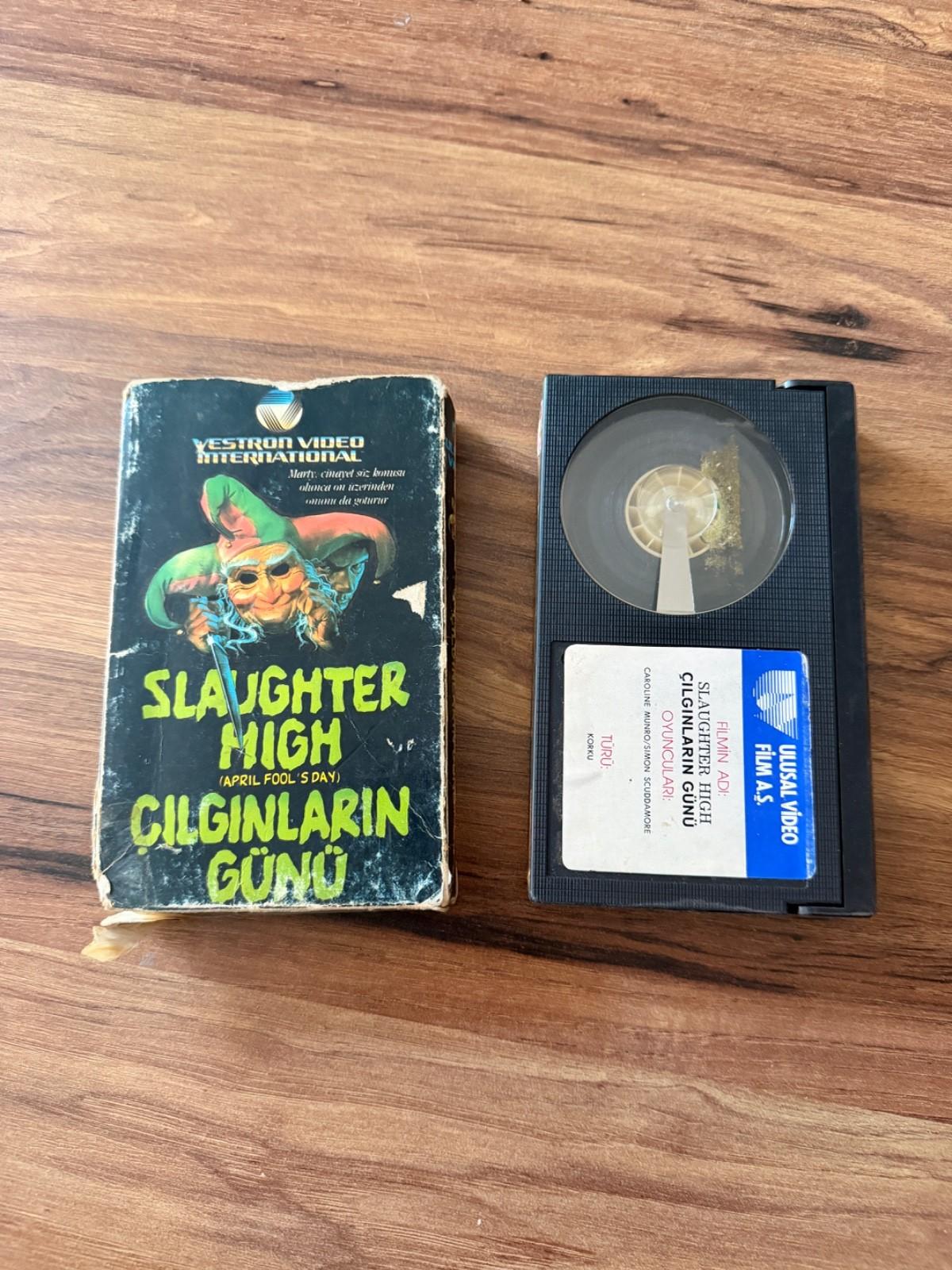 Ultra Rare Turkish Betamax Slaughter High Horror Beta PAL Vestron TAPE