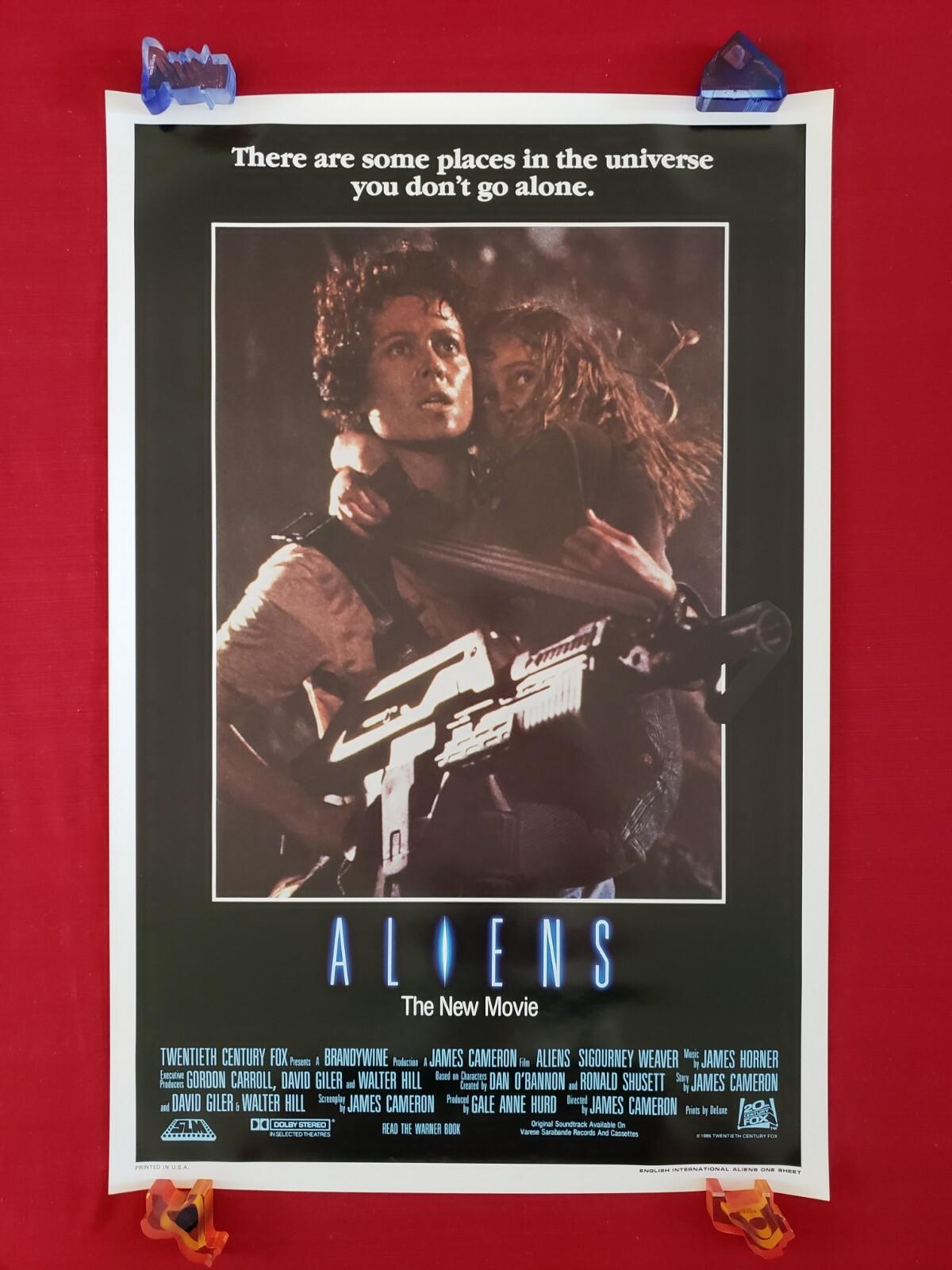 ALIENS *1986 ORIGINAL MOVIE POSTER ENGLISH INT'L ONE SHEET RARE ROLLED HALLOWEEN