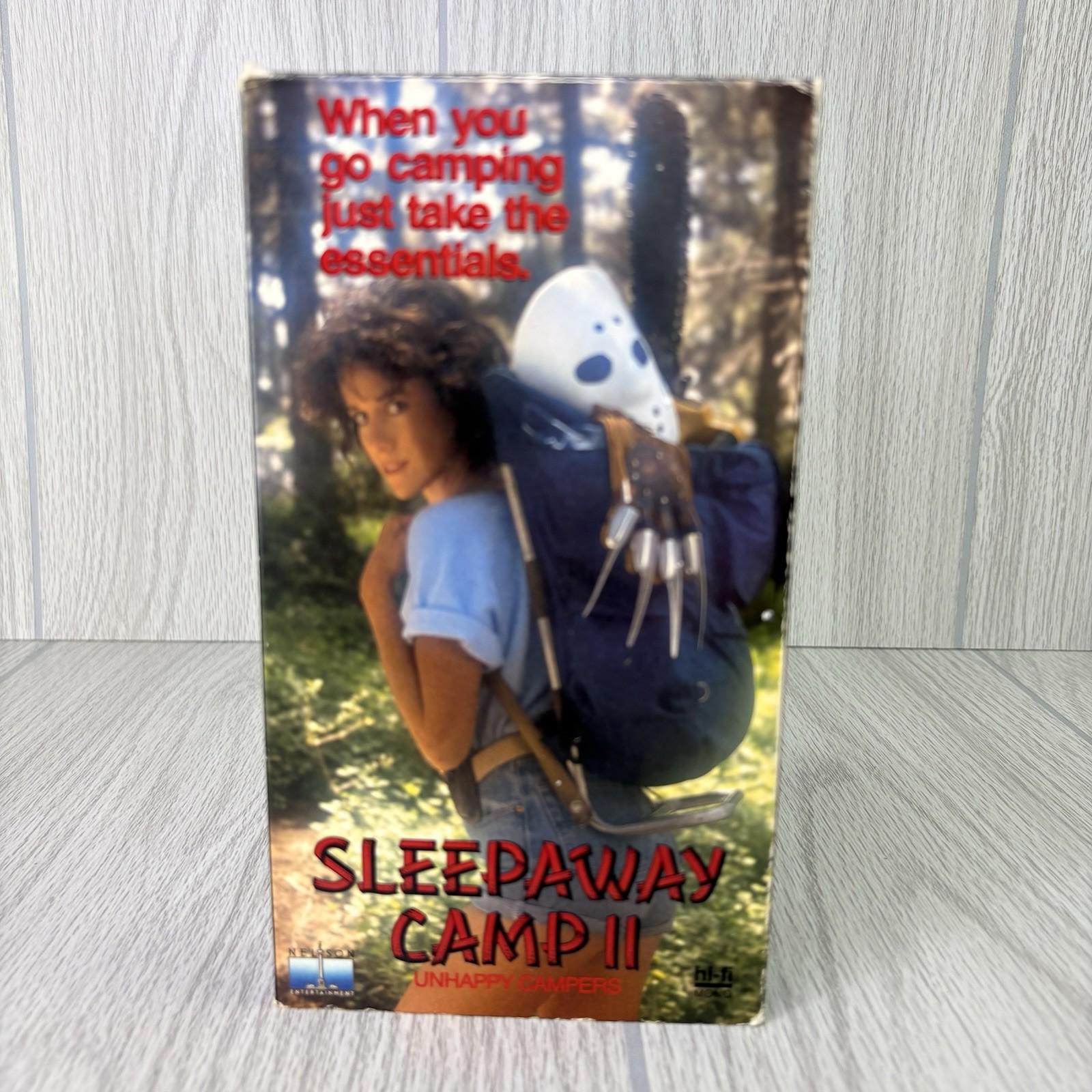 Sleepaway Camp 2: Unhappy Campers VHS Nelson Entertainment 1988 - No Mold