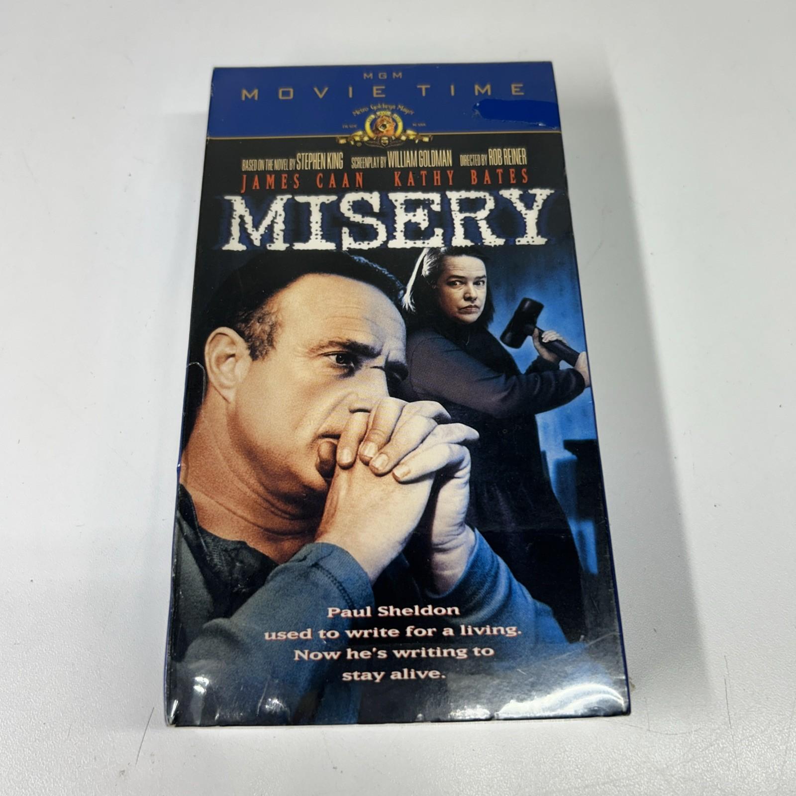 Misery VHS 1990 Psychological Thriller Original Release MGM Home Entertainment