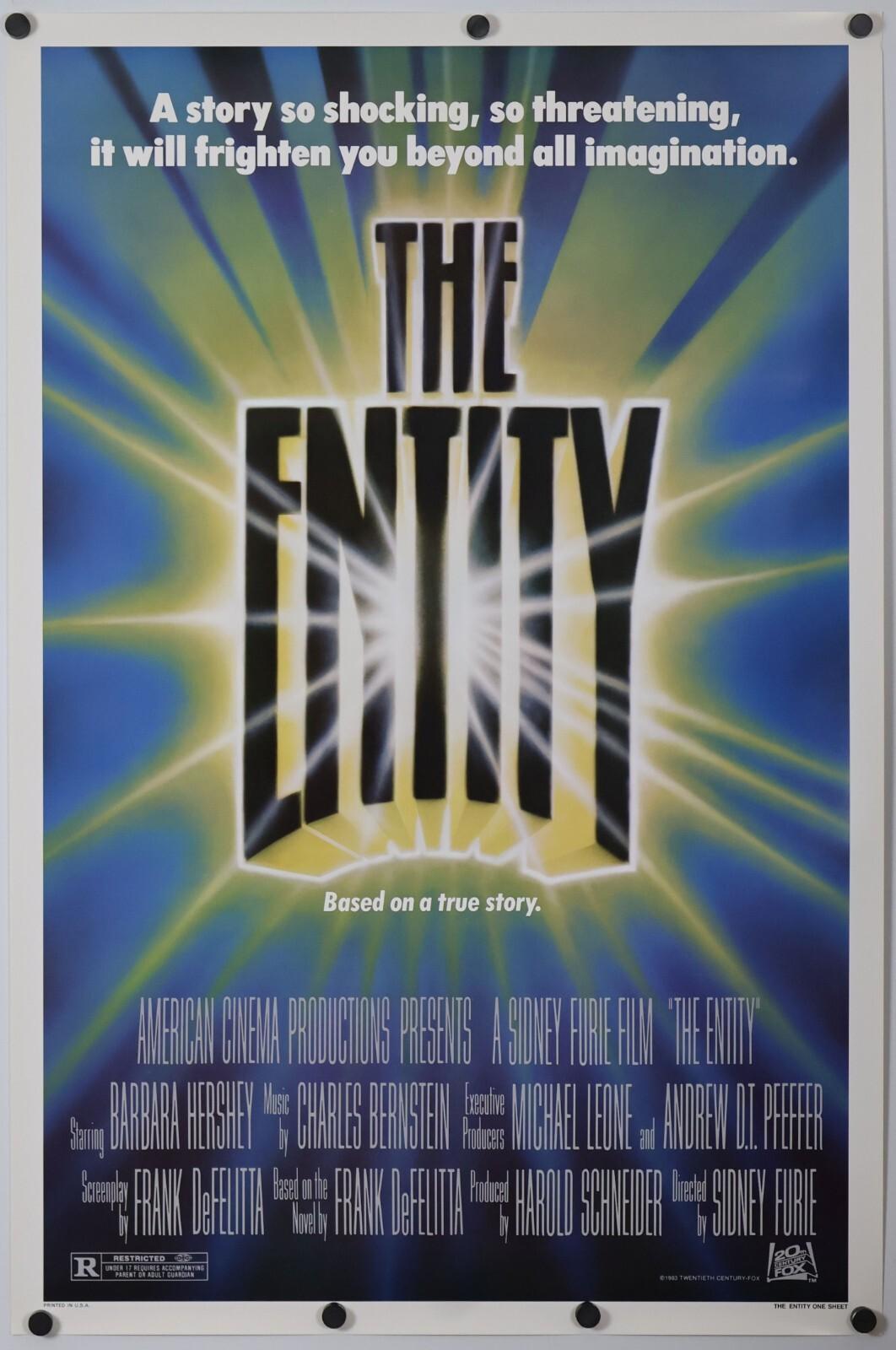 The Entity - original movie poster 27x41 1982 ROLLED Horror