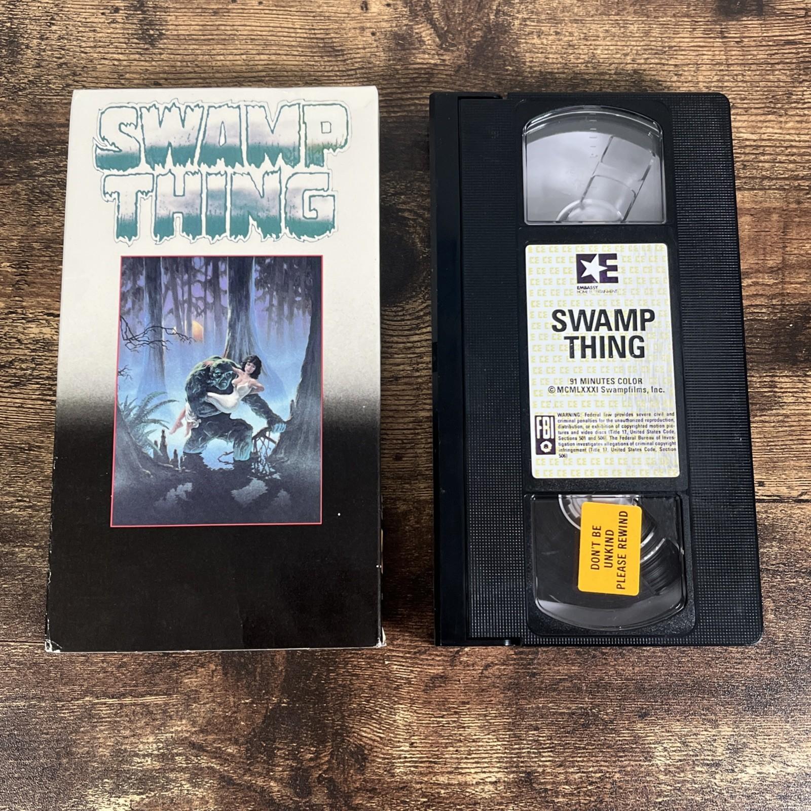 Sealed Swamp Thing VHS 1983 Embassy Wes Craven Horror Extremely Rare DC Comics