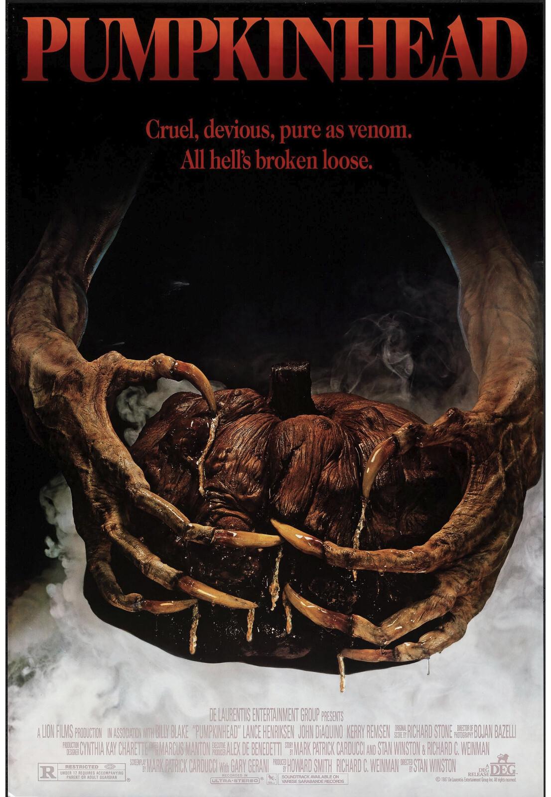 PUMPKINHEAD original ROLLED 1987 27X41 one sheet movie poster LANCE HENRIKSEN