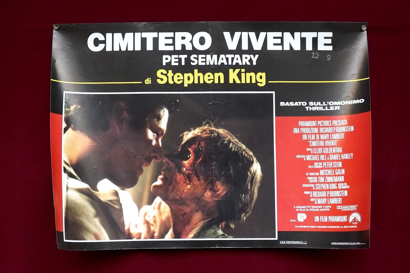 Cimitero vivente Pet Sematary fotobusta poster affiche HORROR Mary Lambert 1989