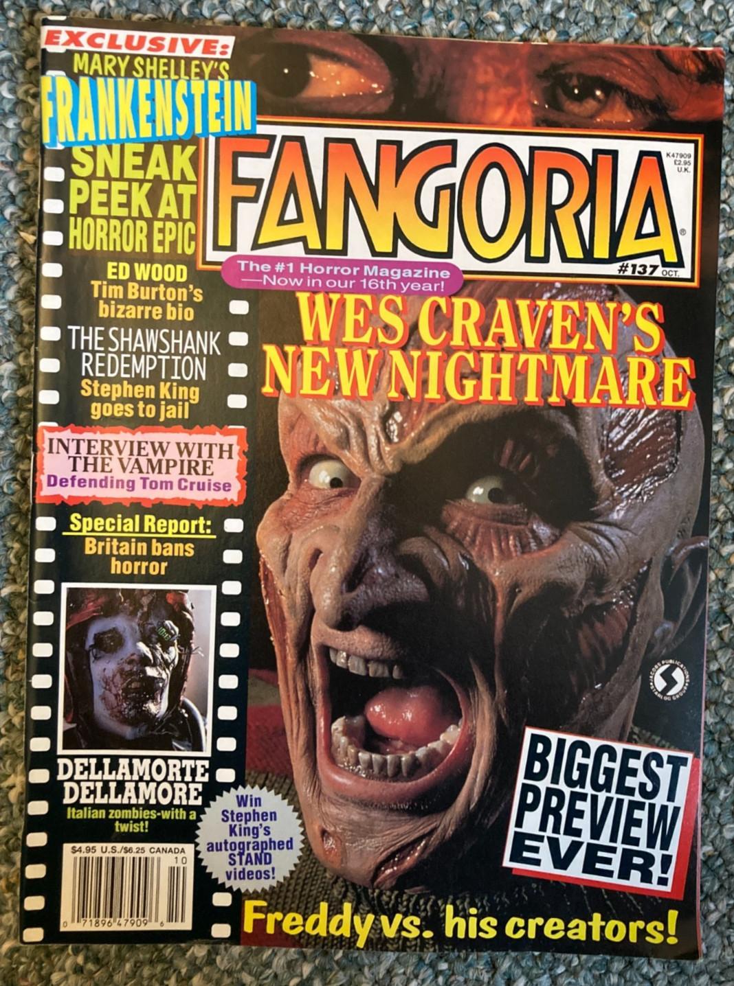 FANGORIA # 137 -  Wes Craven's New Nightmare - Ed Wood