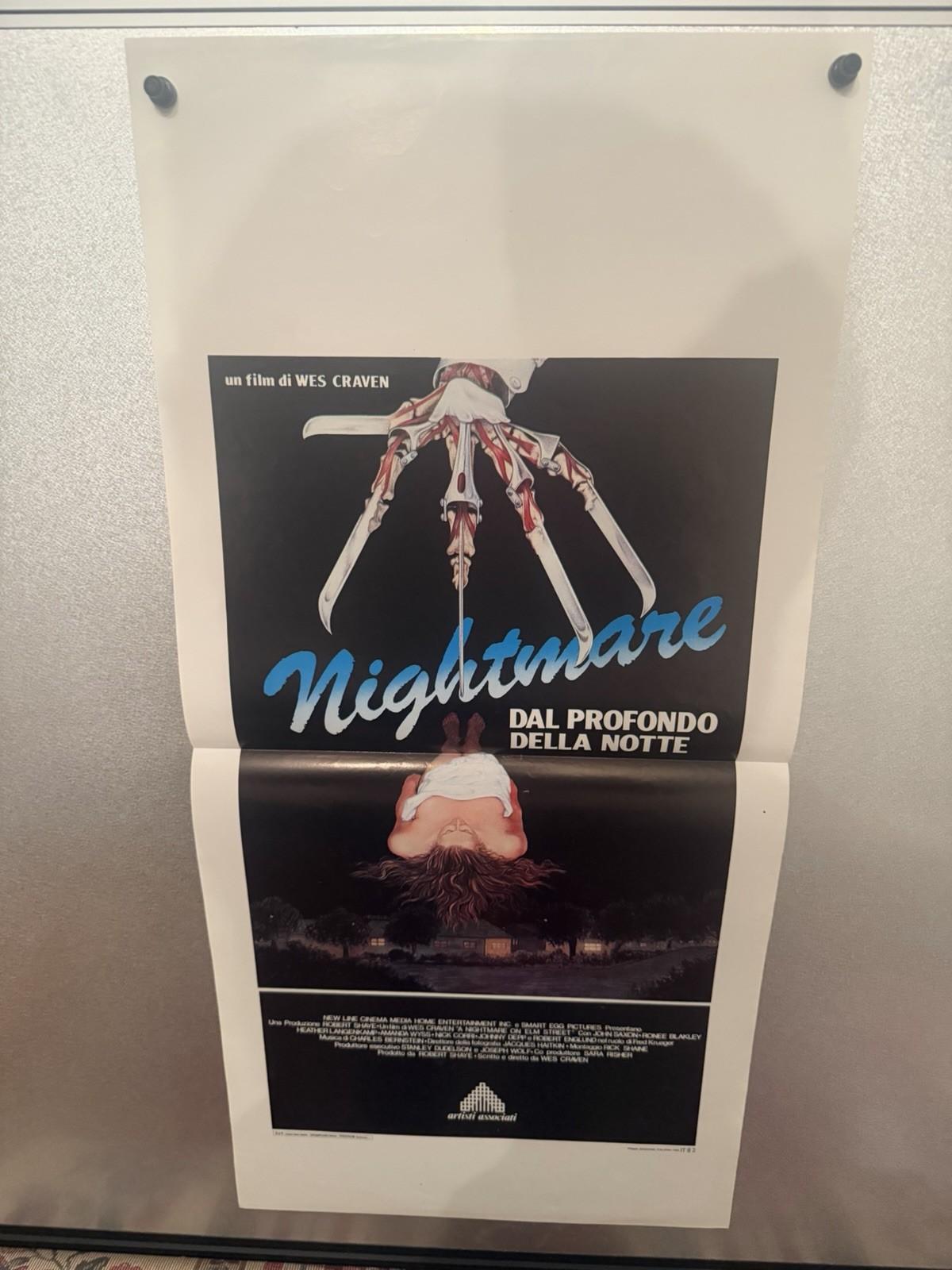 Nightmare On Elm Street 1984 Italian Locandina Horror Wes Craven 