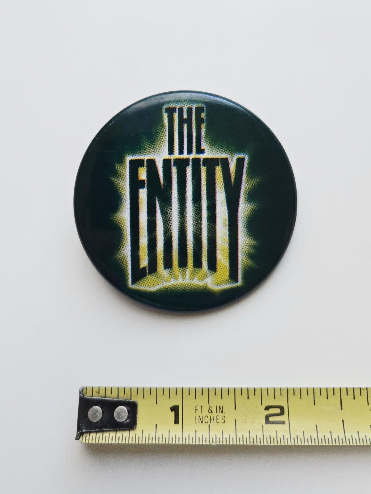 VINTAGE 1982/83 THE ENTITY MOVIE PROMO BUTTON BARBARA HERSHEY HORROR FILM PIN