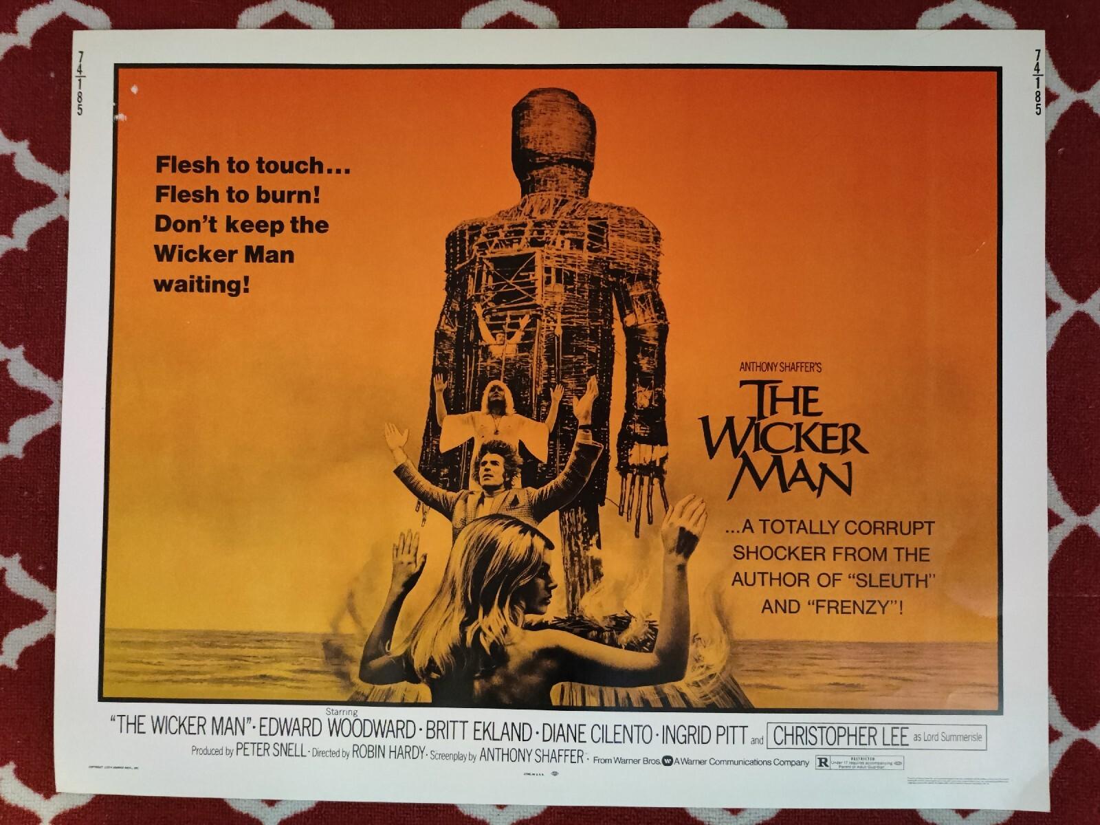 Wicker Man Original 1973 Movie Poster Rare, Large 22x28ins UK Horror