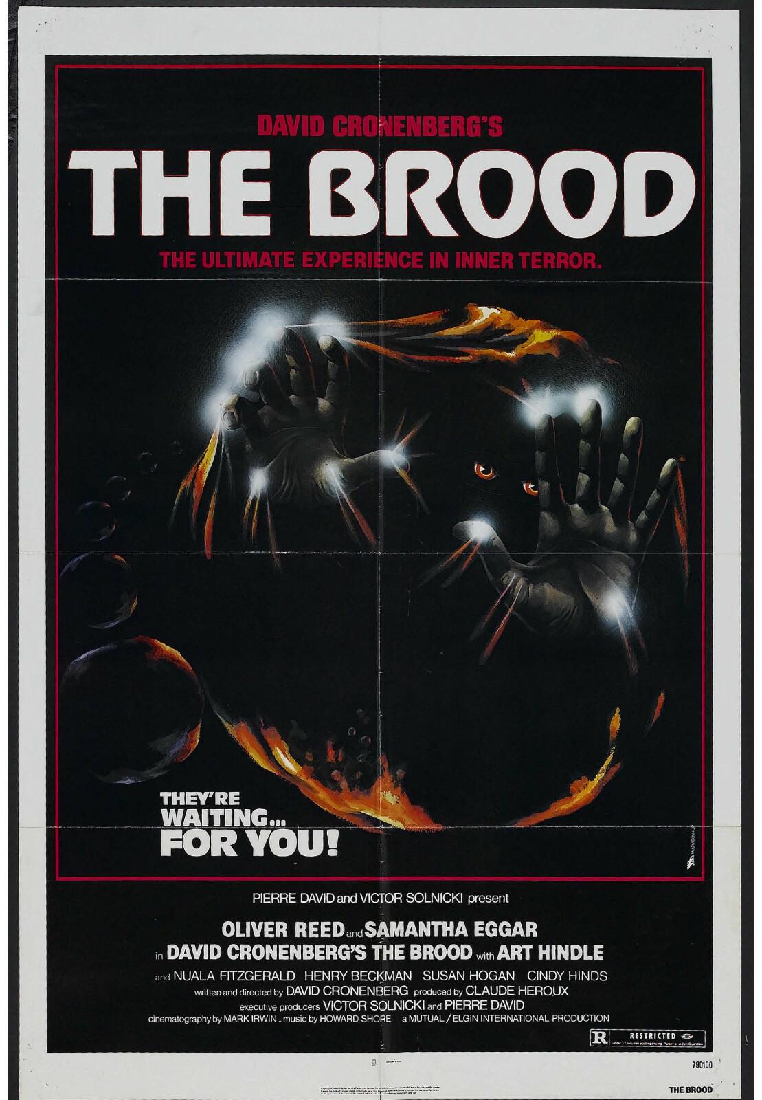 THE BROOD original1979 27x41 one sheet movie poster DAVID CRONENBERG/OLIVER REED