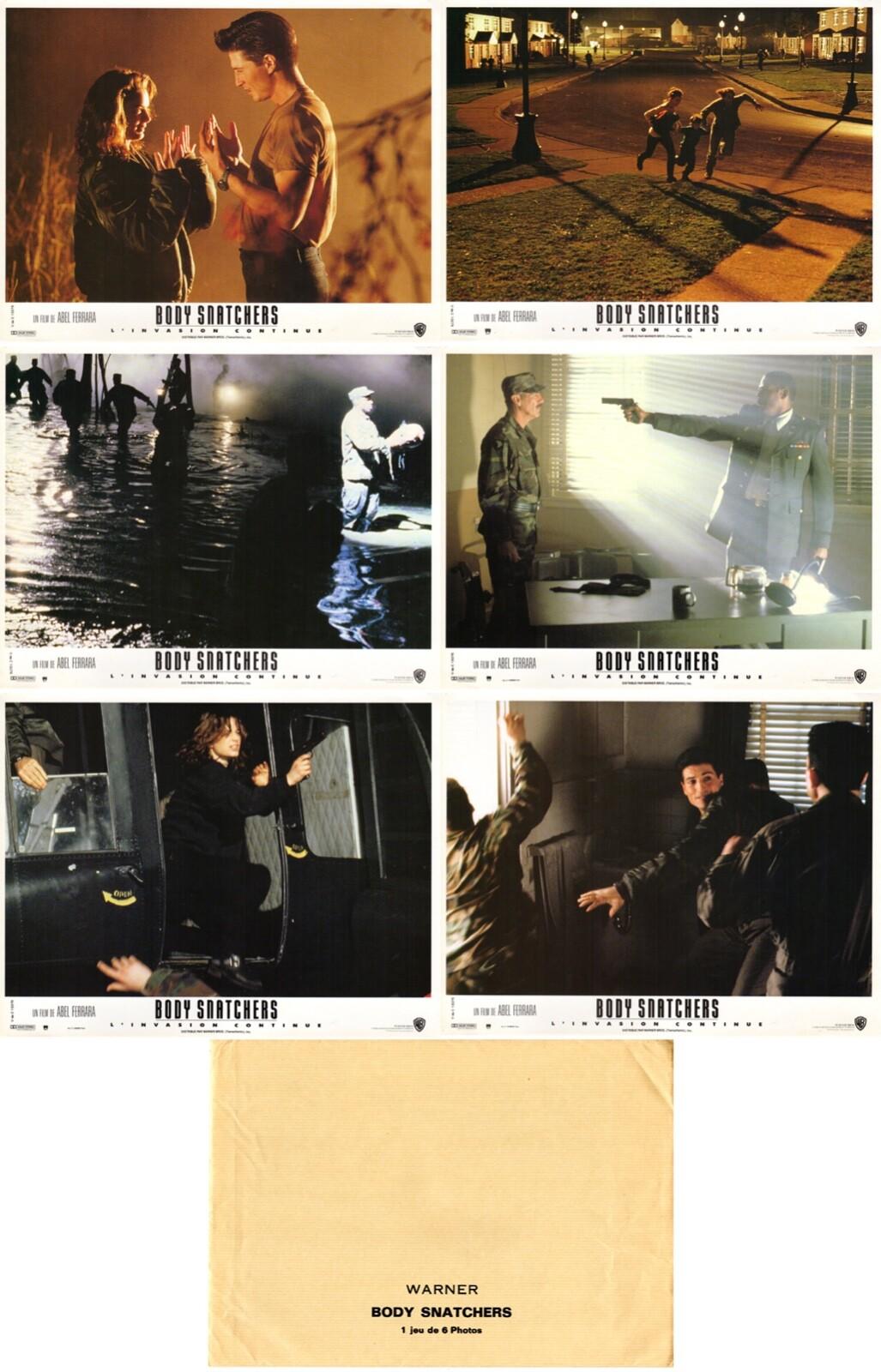 Body Snatchers French lobby card set 6 AHF Abel Ferrara Terry Kinney, Meg Tilly