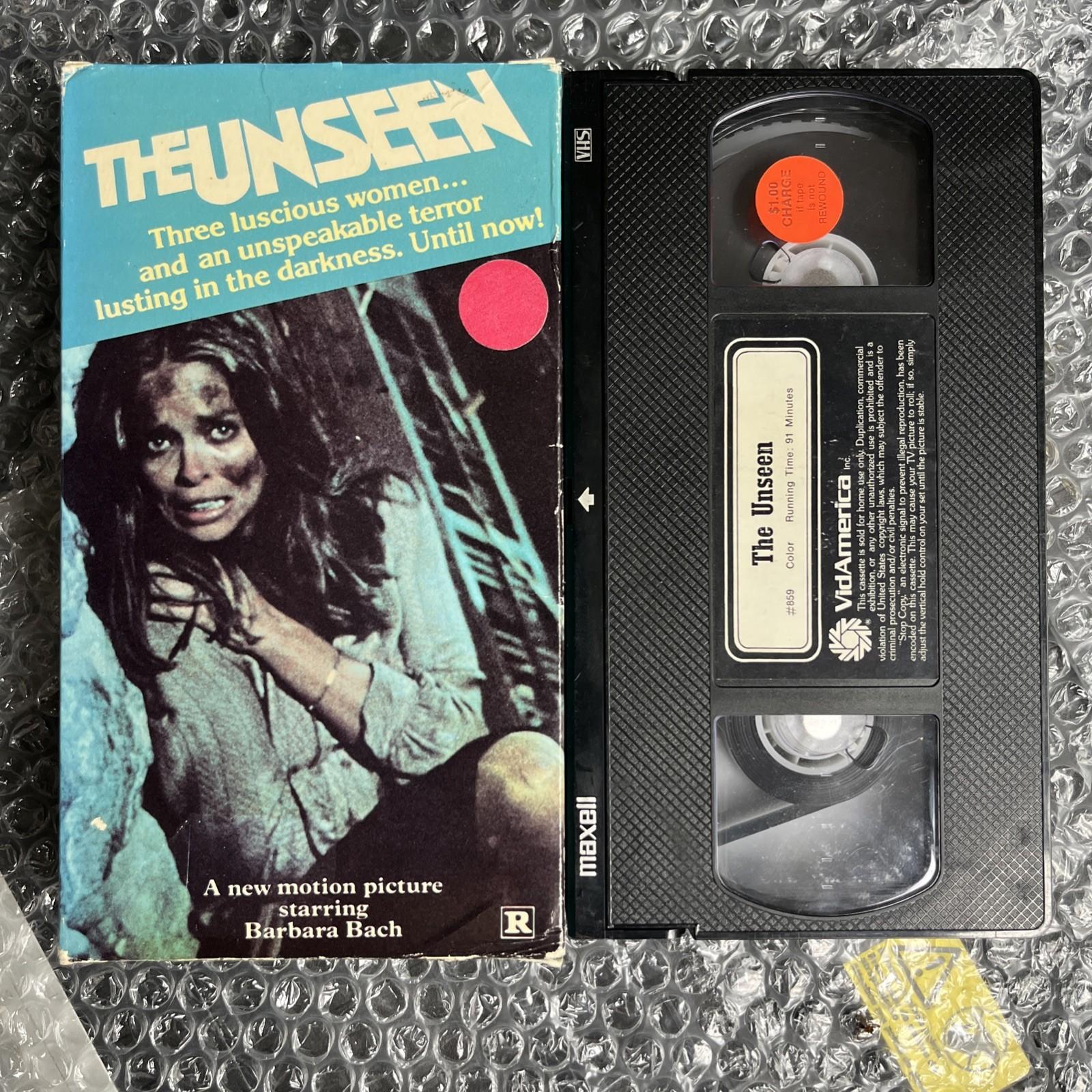 THE UNSEEN (1980 VHS) Horror Monster Barbara Bach