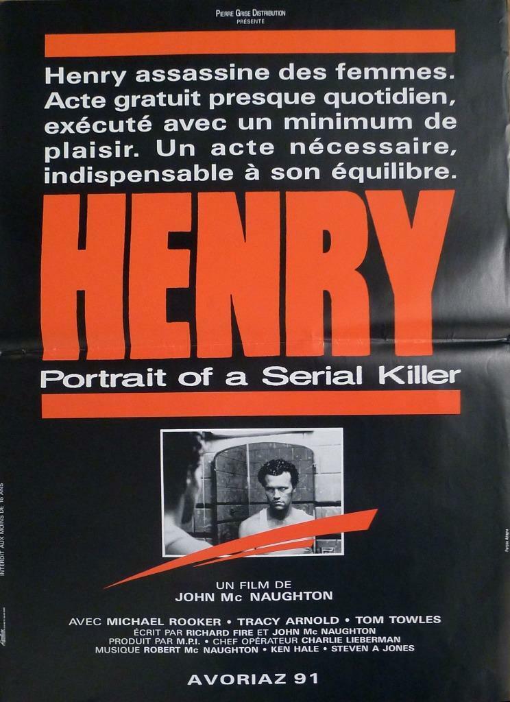 HENRY PORTRAIT OF A SERIAL KILLER - McNAUGHTON-RARE ORIGINAL FRENCH MOVIE POSTER