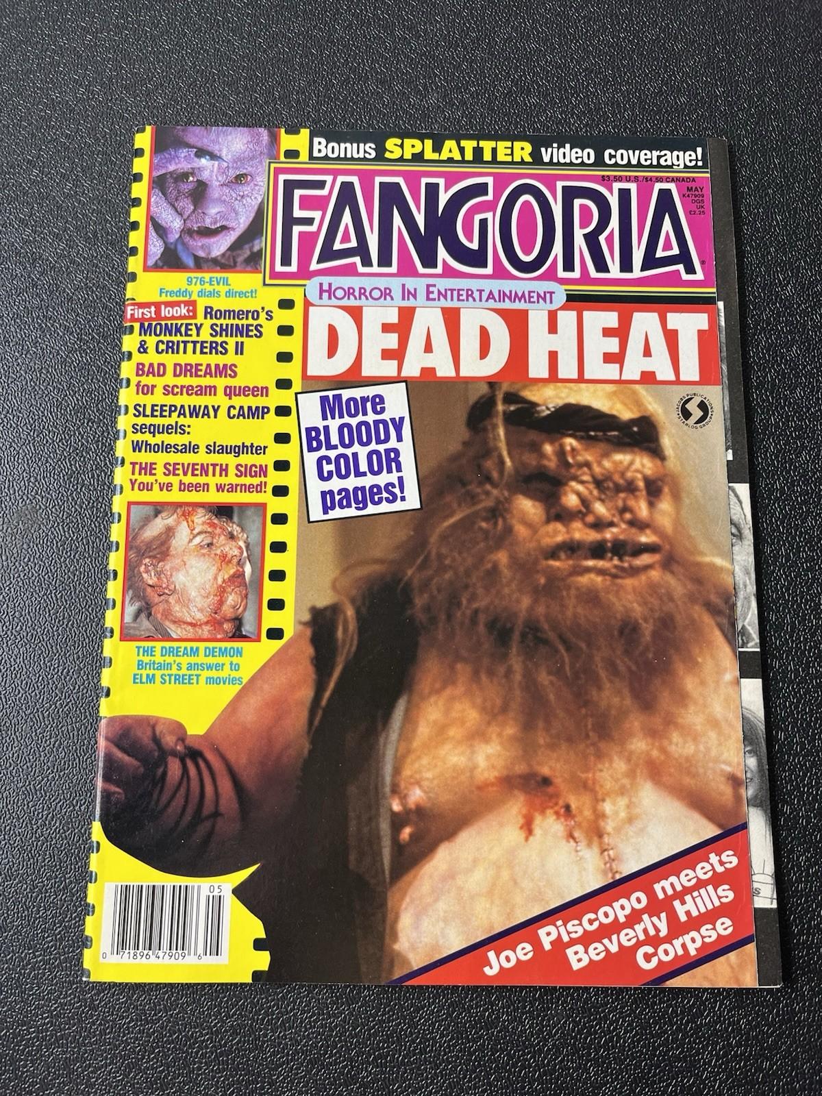Fangoria #73 May 1988 Dead Heat  976-Evil Dream Demon Sleepaway Camp Mole People