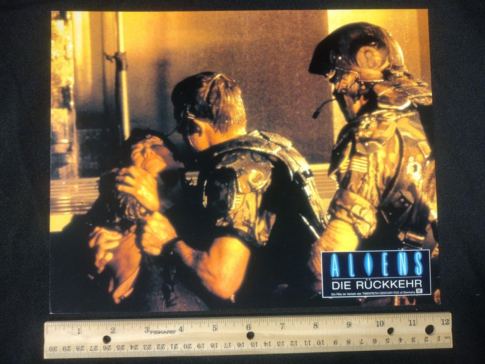 1986 Original Aliens Ripley/Hicks German Fox Press Kit Movie Lobby Card Mint JC