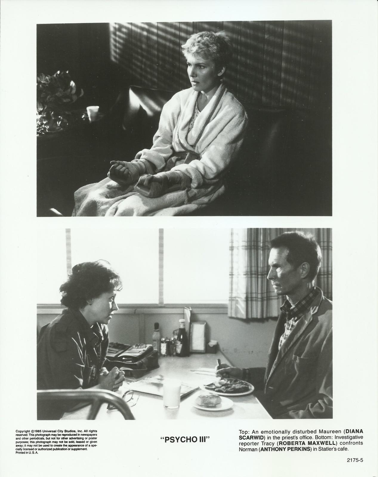 PSYCHO III CAST MEMBERS ORIGINAL 1985 UNIVERSAL 8X10 PRESS PHOTO