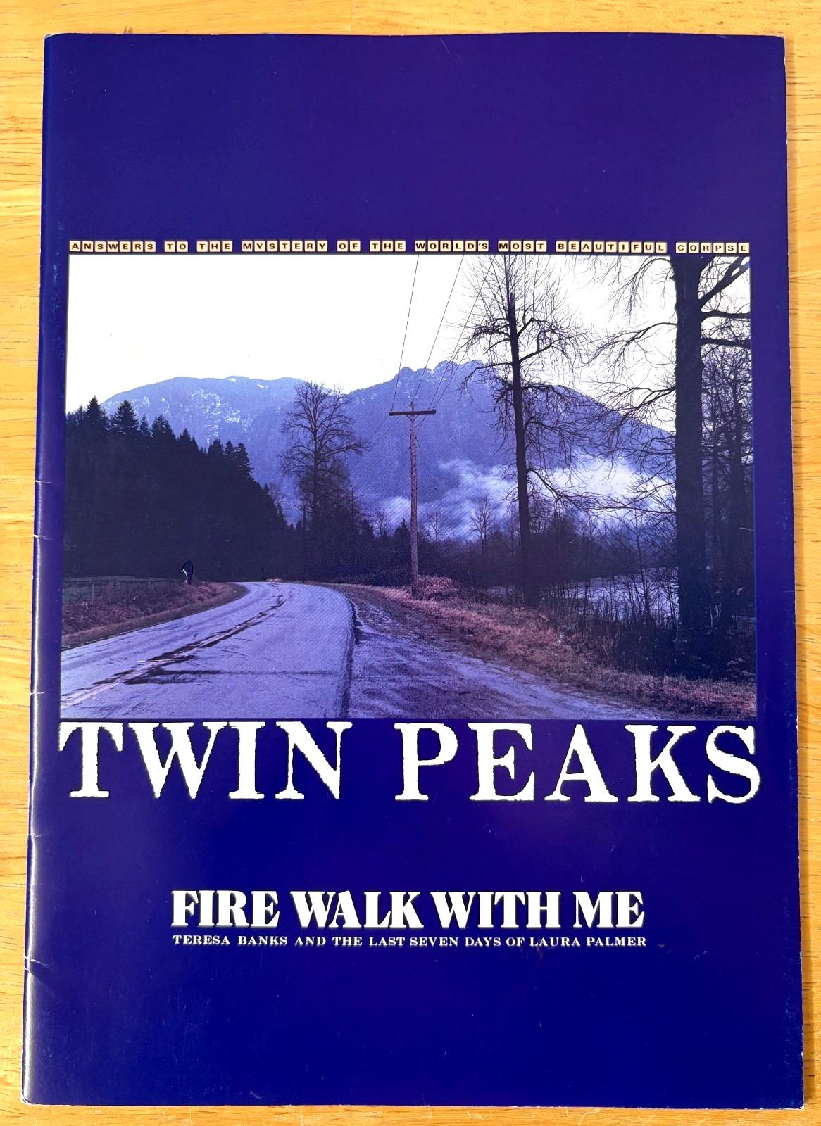 Twin Peaks Fire Walk With Me 1992 Movie Program Japan David Lynch Sheryl Lee Bow