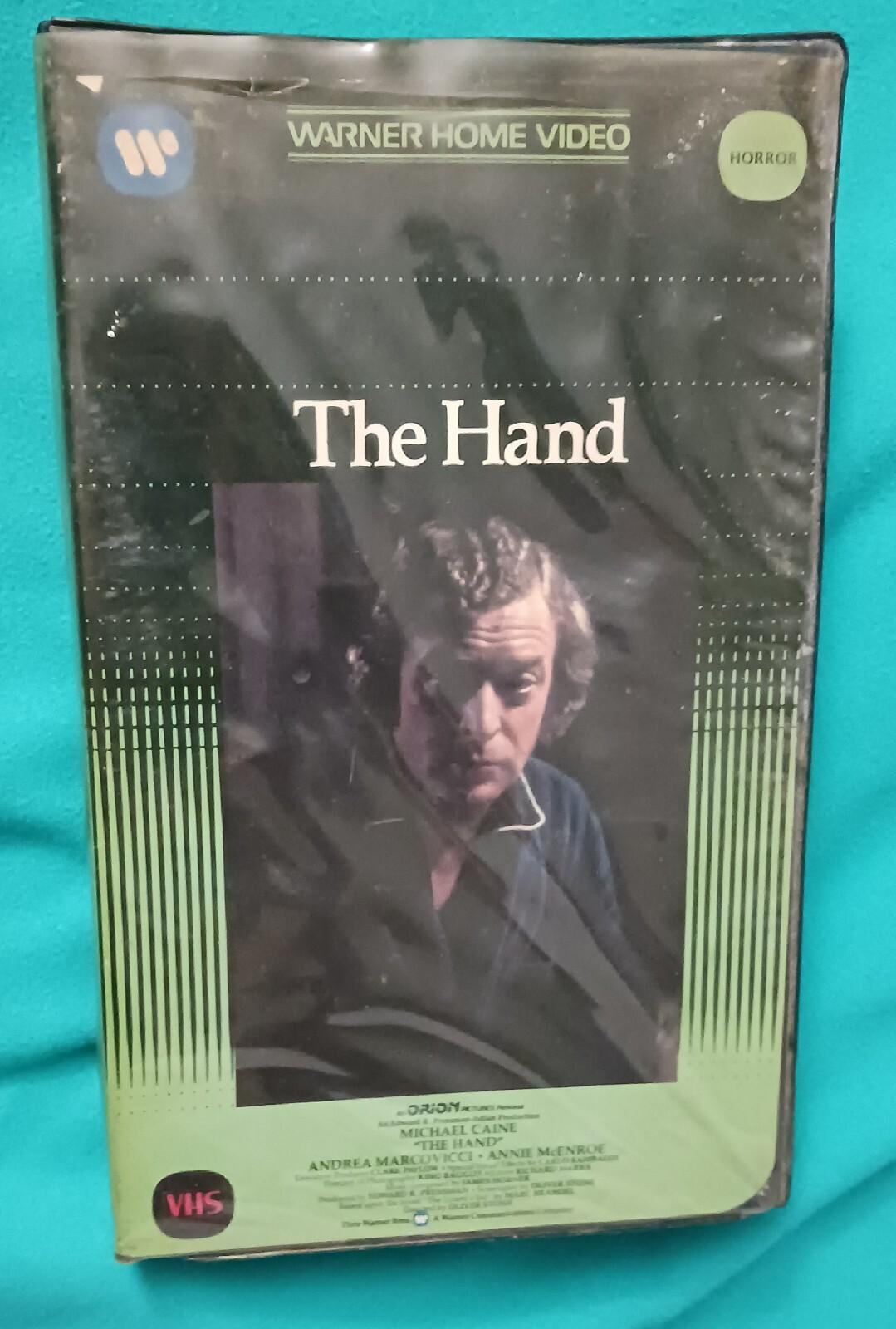 The Hand 1981 Oliver Stone Warner VHS (Not Beta) Michael Caine Rare 1st Release 