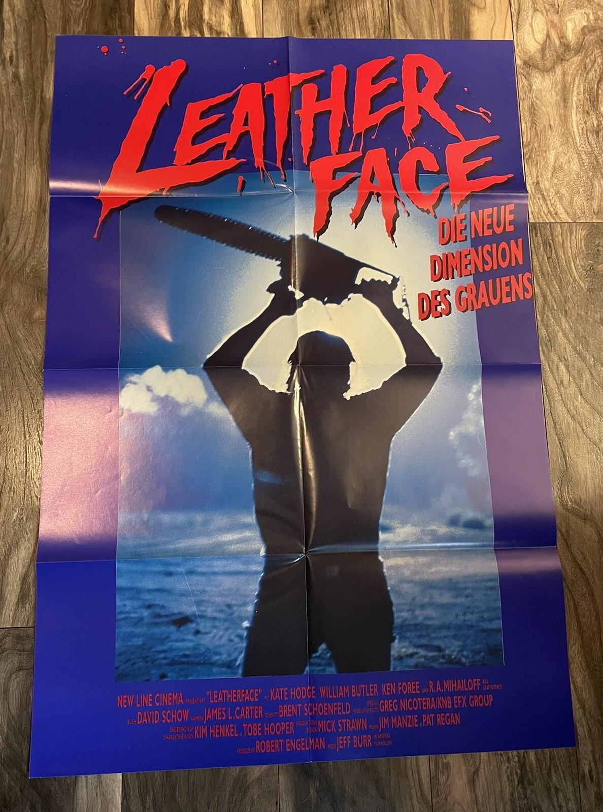 Leatherface: The Texas Chainsaw Massacre III Vintage Original Poster 1990 German