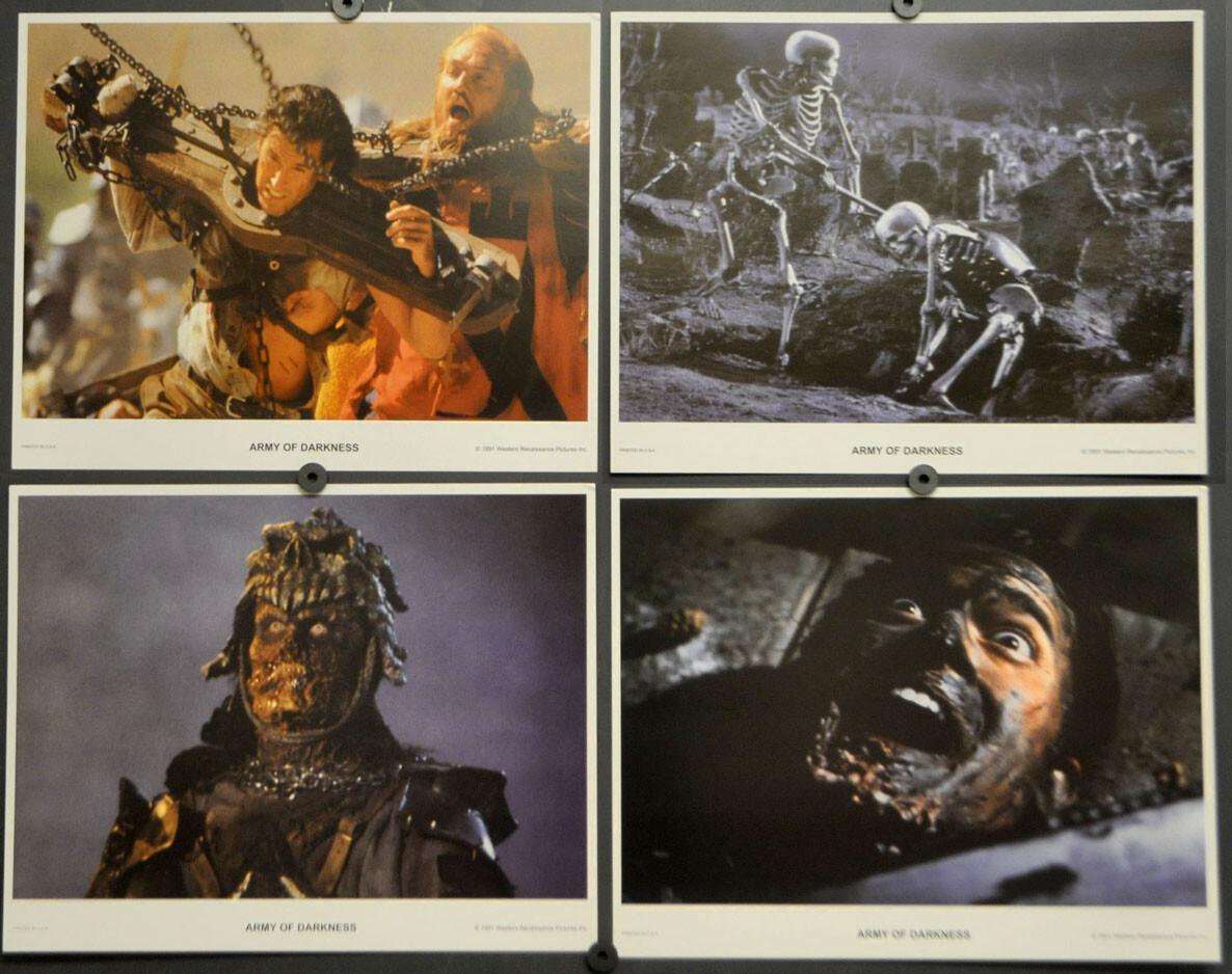 Army of Darkness 1993 ORIG 11X14 LOBBY CARD SET BRUCE CAMPBELL EMBETH DAVIDTZ