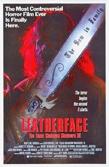 TEXAS CHAINSAW 3 LEATHERFACE ORIGINAL ROLLED UNUSED 27X41 MOVIE POSTER 1989 III