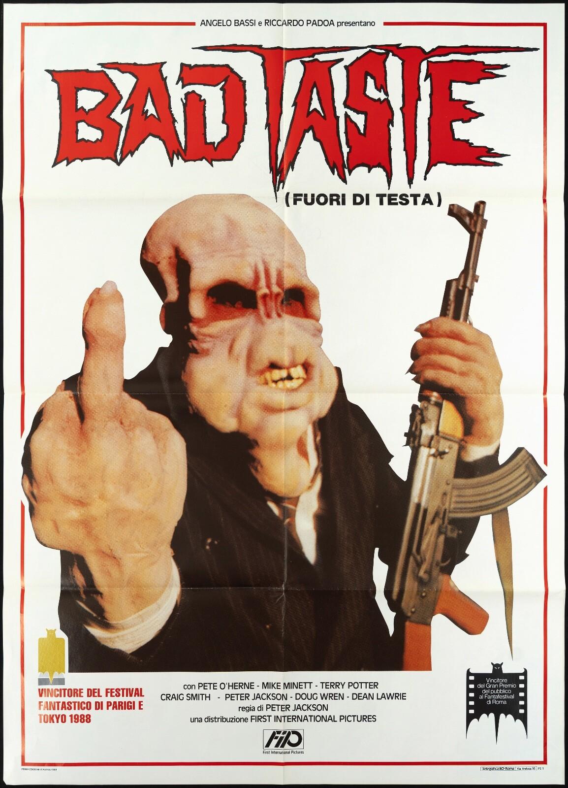 BAD TASTE MANIFESTO PETER JACKSON'S FIRST FILM HORROR 1987 MOVIE POSTER 2F