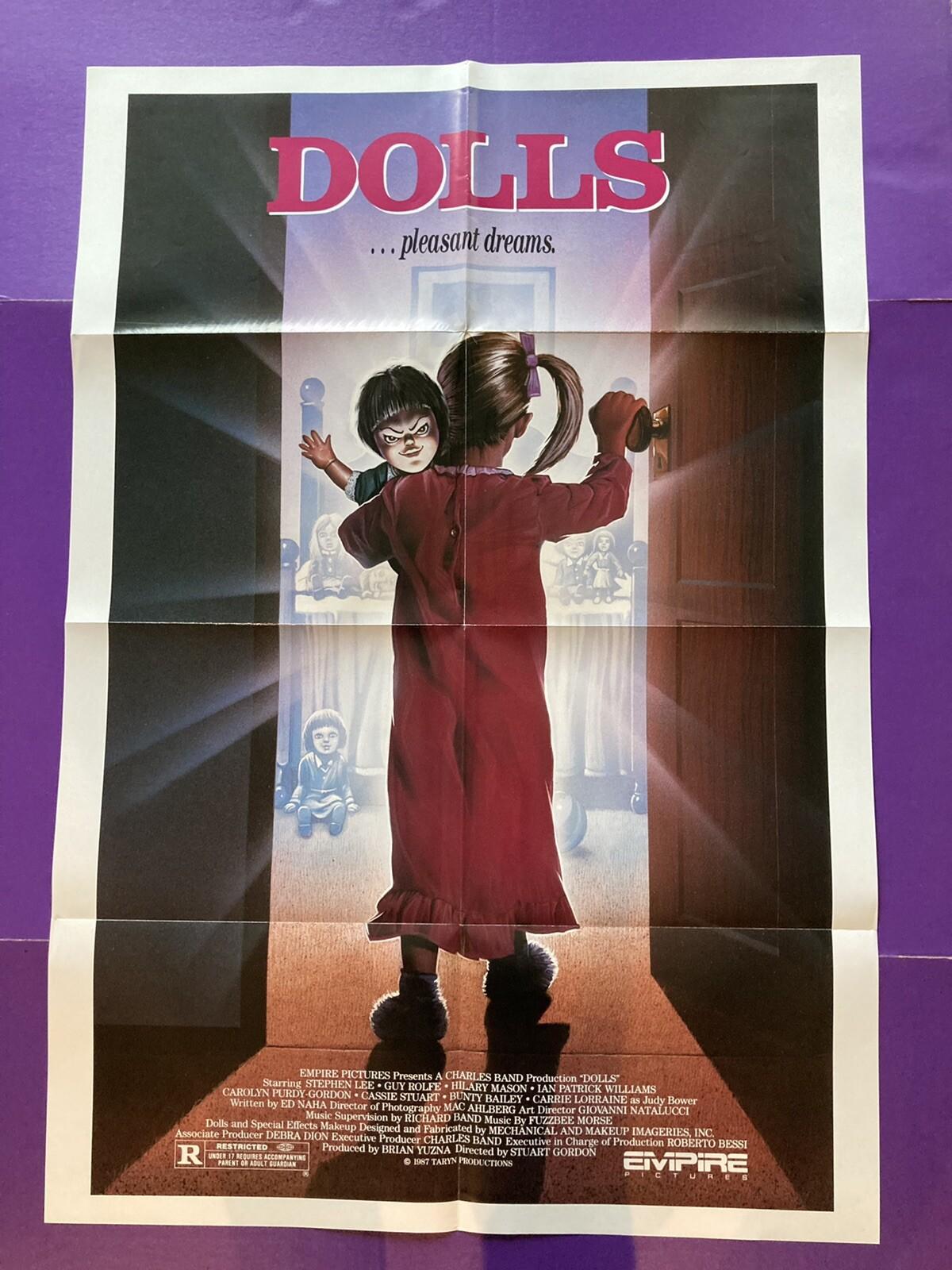 DOLLS ORIGINAL ONE SHEET MOVIE POSTER  STUART GORDON GUY ROLFE 1987