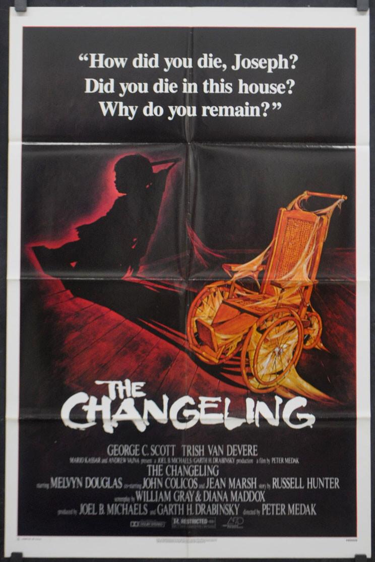 THE Changeling 1980 ORIGINAL 27X41 MOVIE POSTER GEORGE C. SCOTT TRISH VAN DEVERE