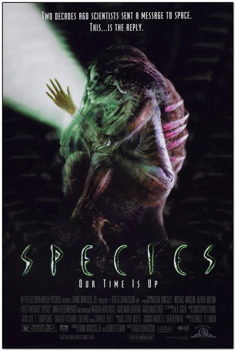 SPECIES 1995 original 27x40 movie poster - NATASHA HENSTRIDGE, Michael Madsen