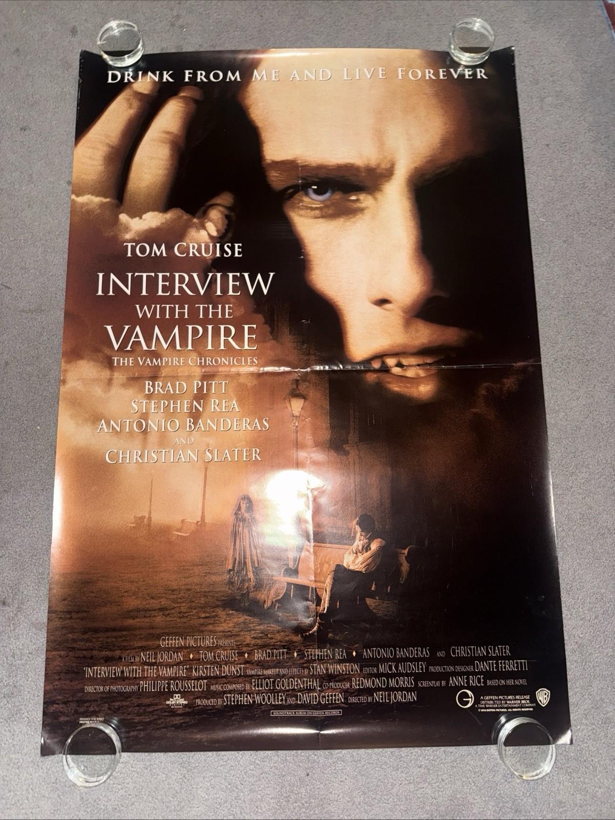 Interview with the Vampire (1994) Original DS Movie Poster Rolled 27x40 RARE