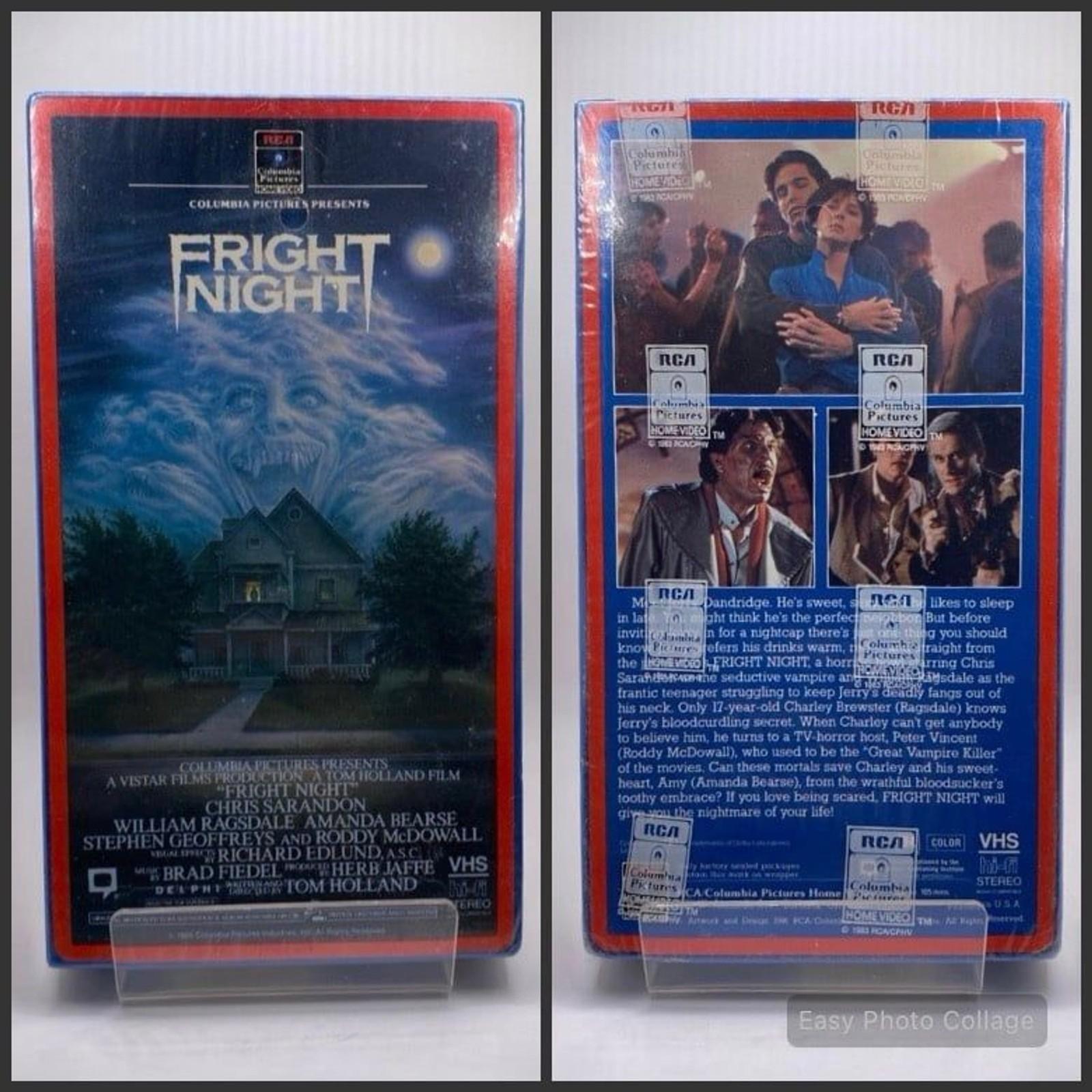1985 FIRST PRINT Fright Night SEALED VHS Horror High Grade Watermarks Vintage
