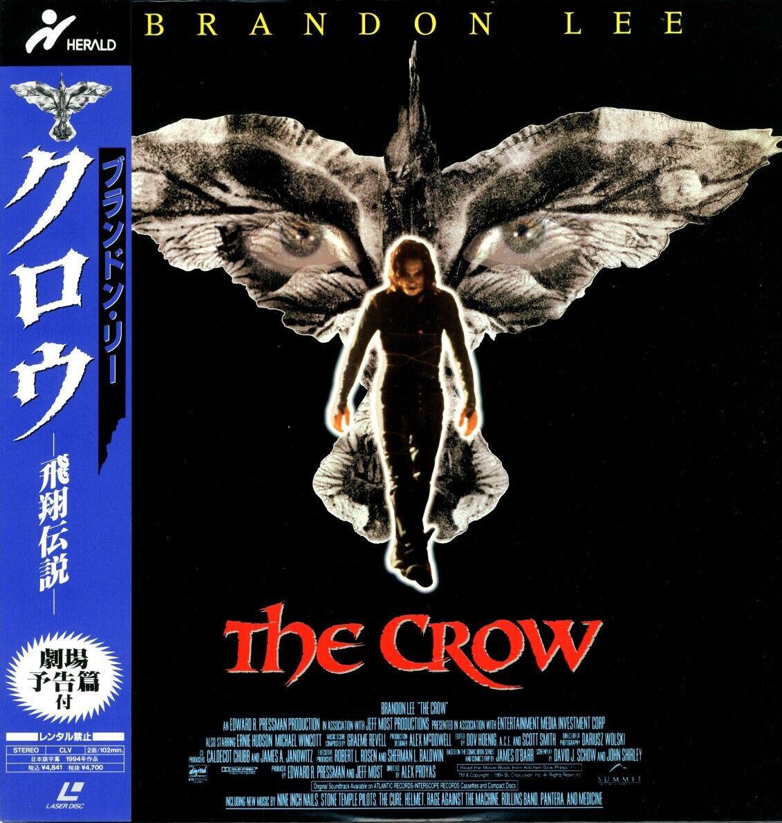 The Crow　-　Brandon Lee  Japanese original Vintage LASER DISC OBI